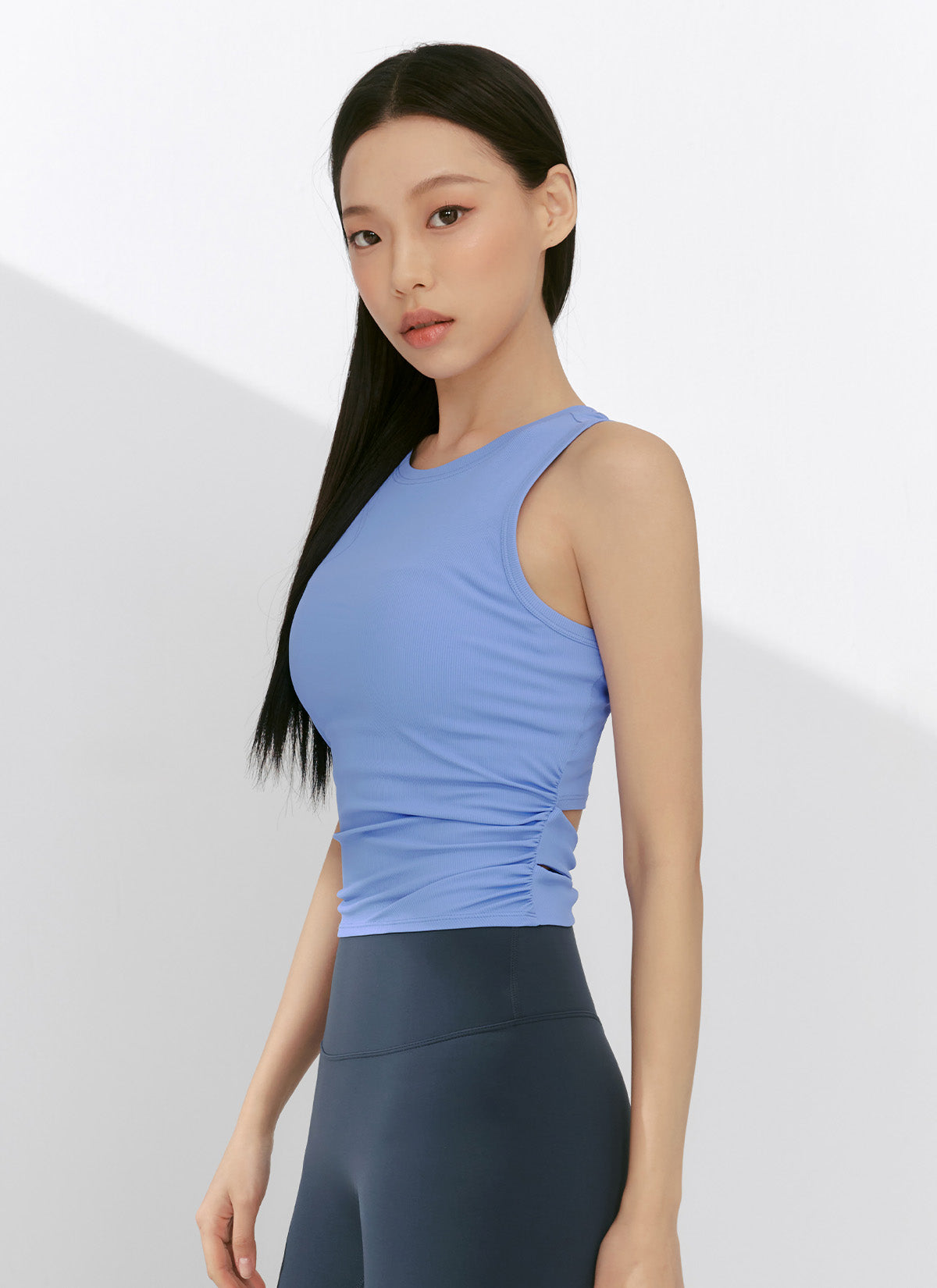 Ribbed Back Twist Sleeveless Top for Women - Trendy Summer Casual Wear - Perfect for Beach, Party & Date Night Outfits