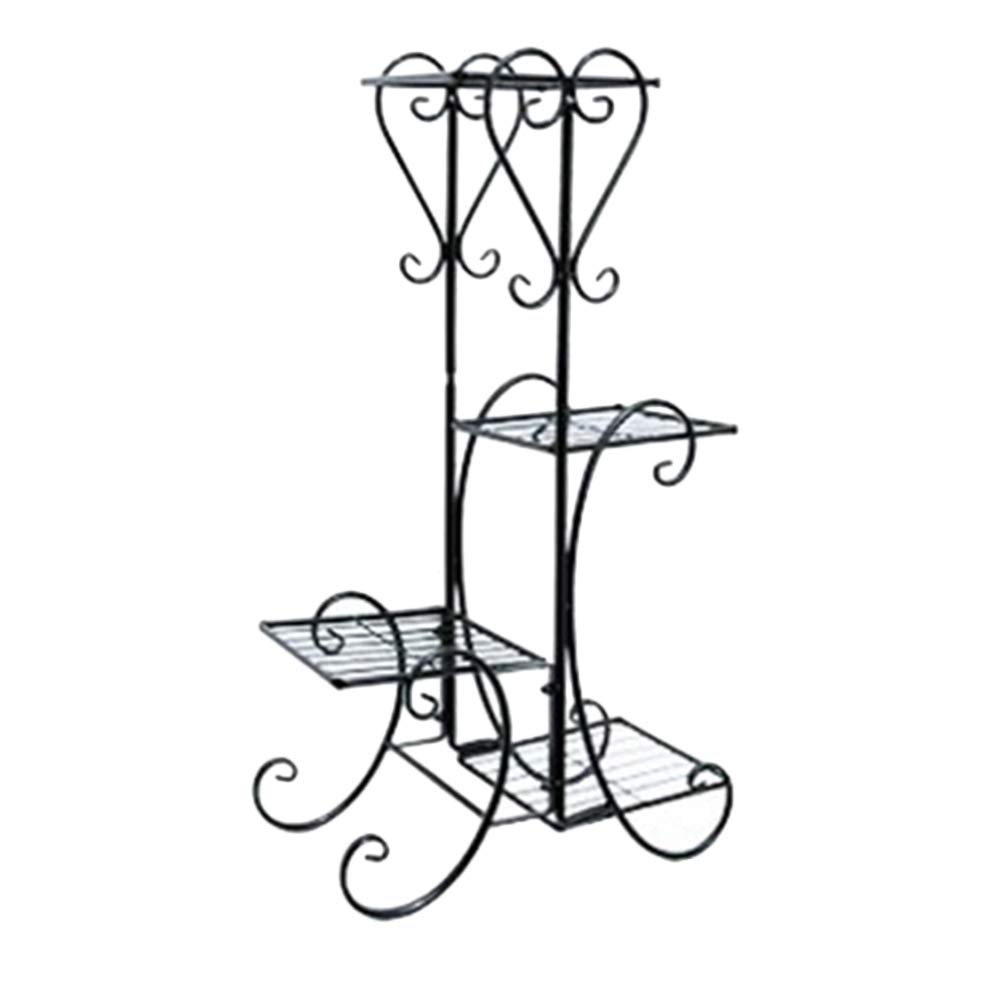 DOITOOL Metal Flower Stand - 3-Tier Plant Display Shelf for Indoor/Outdoor Use - Perfect for Home, Garden, Office Decor & Plant Organization