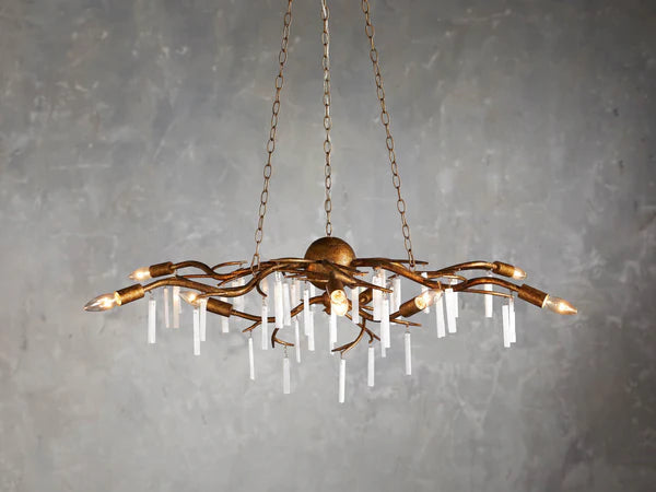 Jada 9-Light Modern Crystal Chandelier - Elegant Dining Room Lighting Fixture for Home Decor | Perfect for Living Room, Bedroom, or Entryway