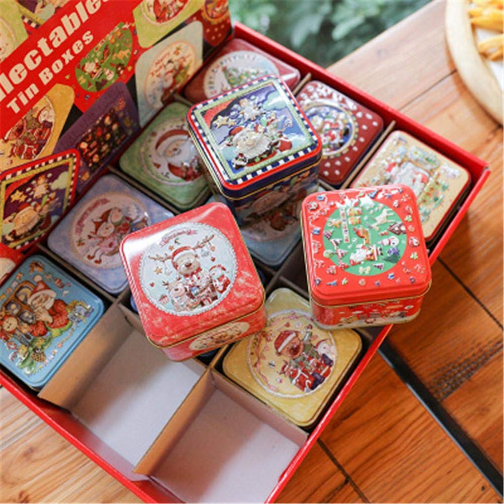12PCS Explosion Gift Box Set - Christmas, Valentine's Day, Anniversary, Birthday & Wedding Surprise Tin Box for Candy, Baking & Biscuits | Perfect for Party Favors, DIY Crafts & Romantic Gifts