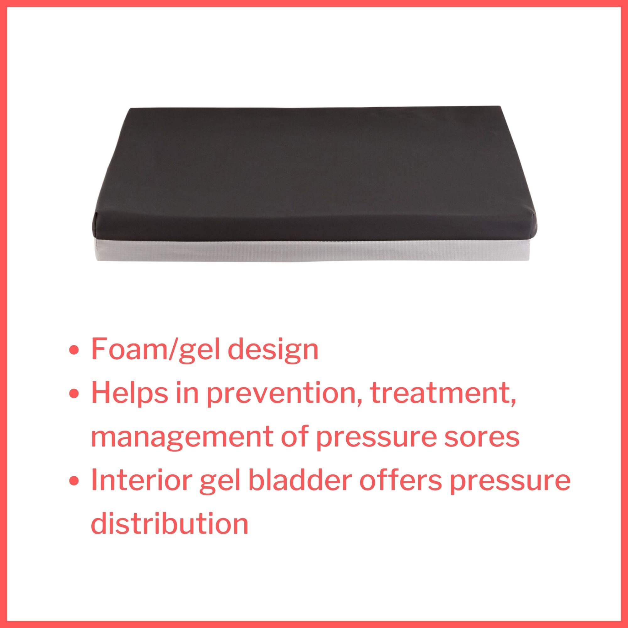 McKesson Gel & Foam Wheelchair and Office Chair Seat Cushion - 18