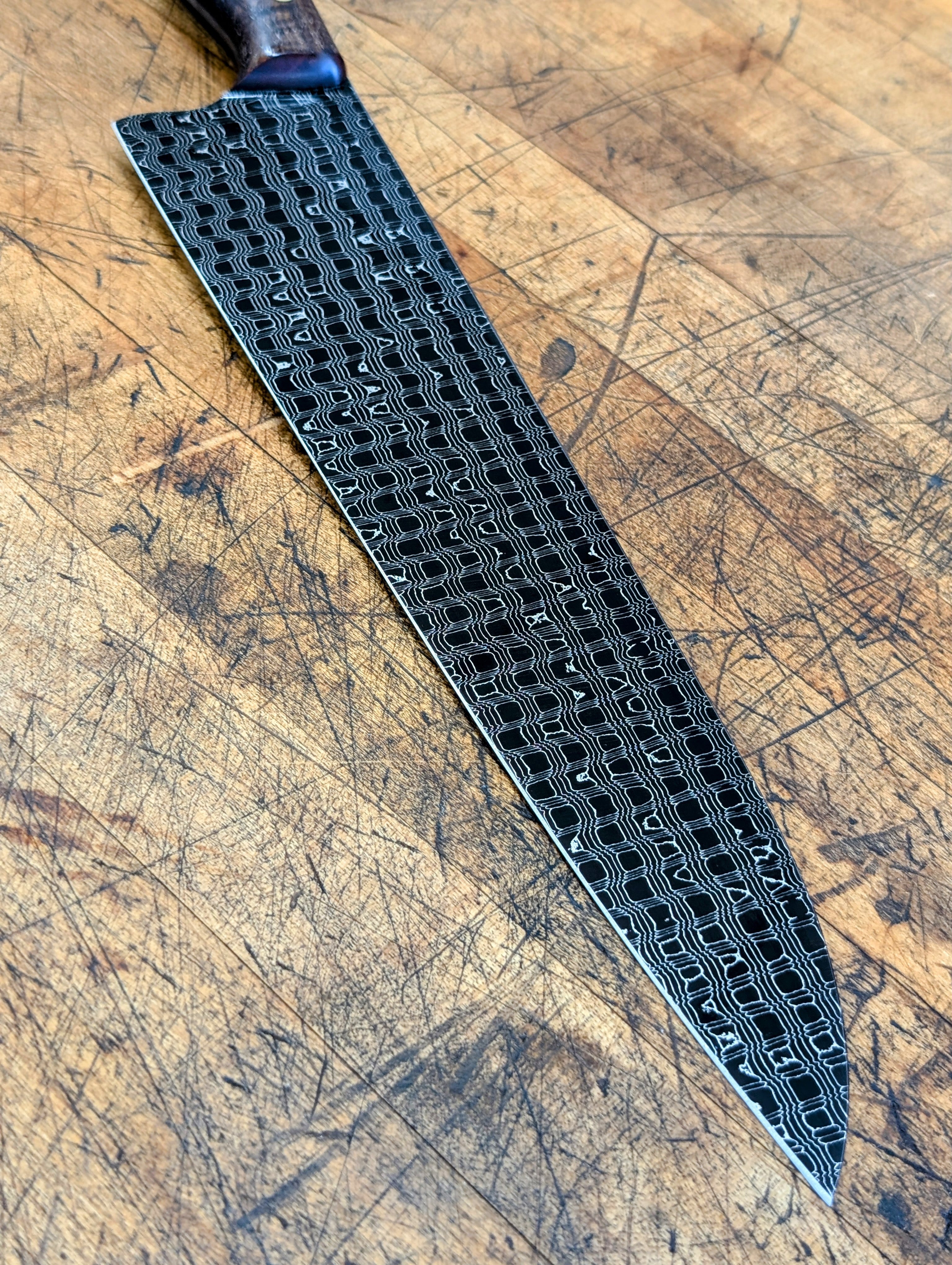 Premium 260mm Reptile Pattern Gyuto Knife - Handcrafted Custom Chef Knife for Professional Cooking & Slicing | Perfect for Sushi, Meat Cutting & Kitchen Prep