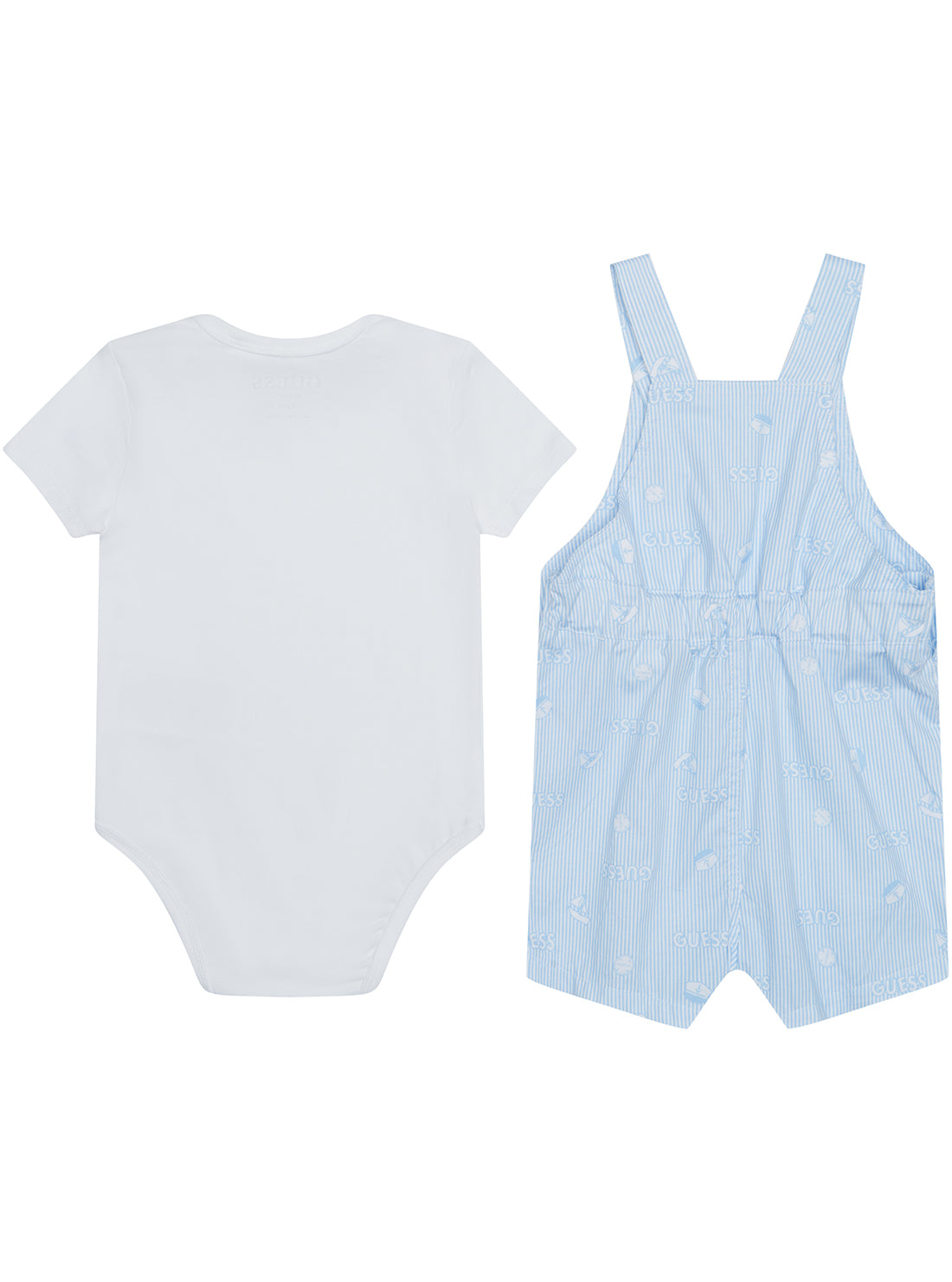 Blue 2-Piece Poplin Playsuit Set for Baby (0-12 Months) - Perfect for Summer Outings & Photo Shoots