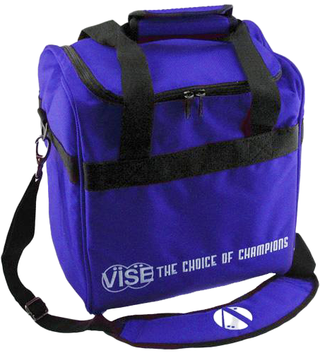 Premium Blue 1-Ball Bowling Tote Bag with Vise Handle - Perfect for League Play, Practice & Travel | Durable & Stylish Bowling Accessory