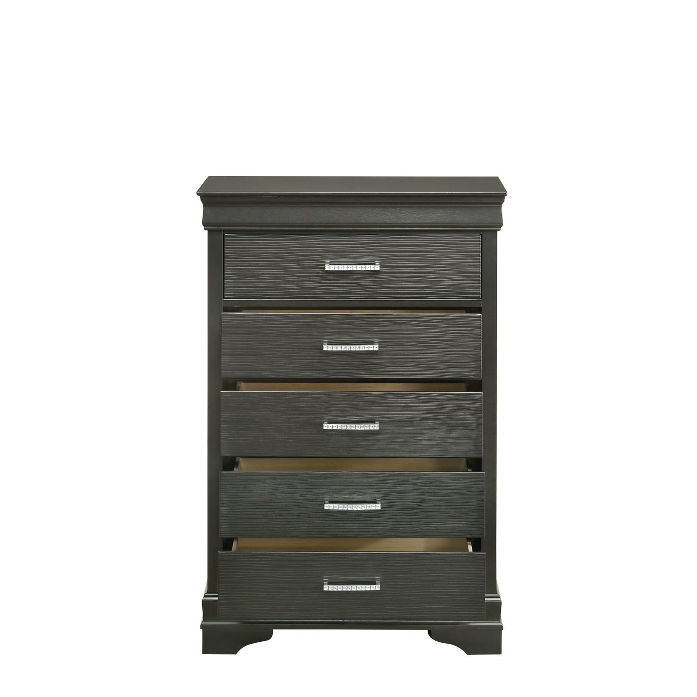 Stylish Brooklyn Bedroom Set - Queen/King Size Bed Frame, Nightstand & Dresser - Modern Farmhouse Furniture for Cozy Bedroom Decor | Perfect for Guest Rooms, Master Suites & Small Apartments