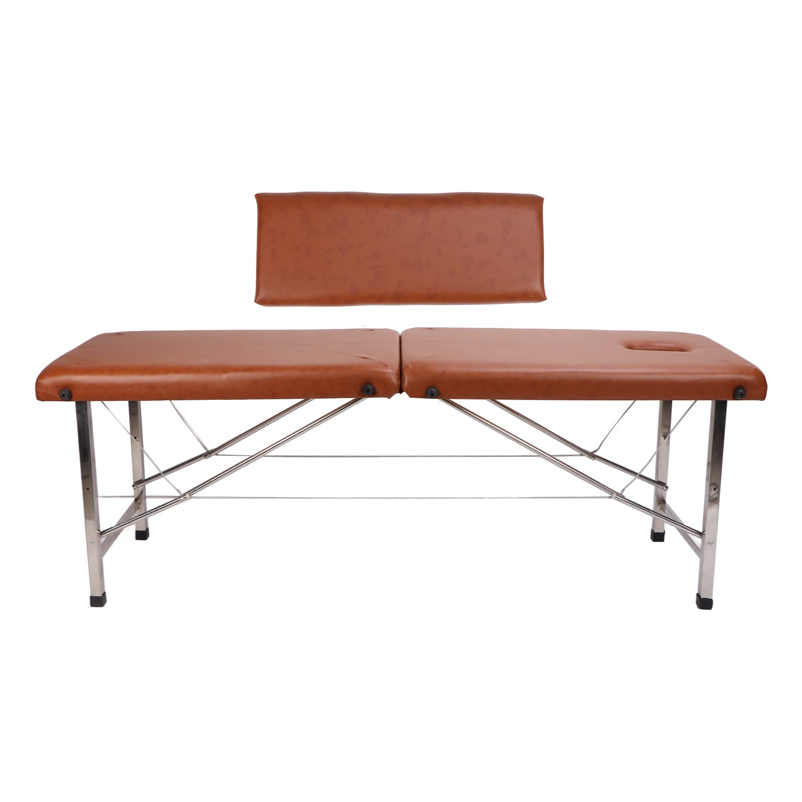 Portable Folding Massage Table with Stainless Steel Frame & Locking Buckles - Professional Spa & Home Use Massage Bed with Soft Padding for Therapists, Chiropractors & Gym Training