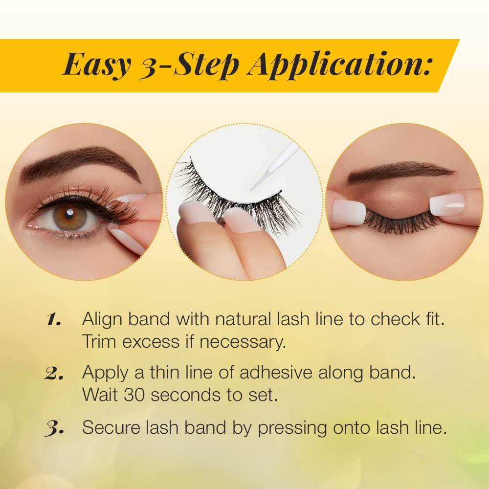 Ardell TextureEyes False Lashes 584 - Tousled Texture Reusable Eyelash Strips for Dramatic Eye Enhancement (1 Pair) - Perfect for Parties, Weddings & Special Occasions