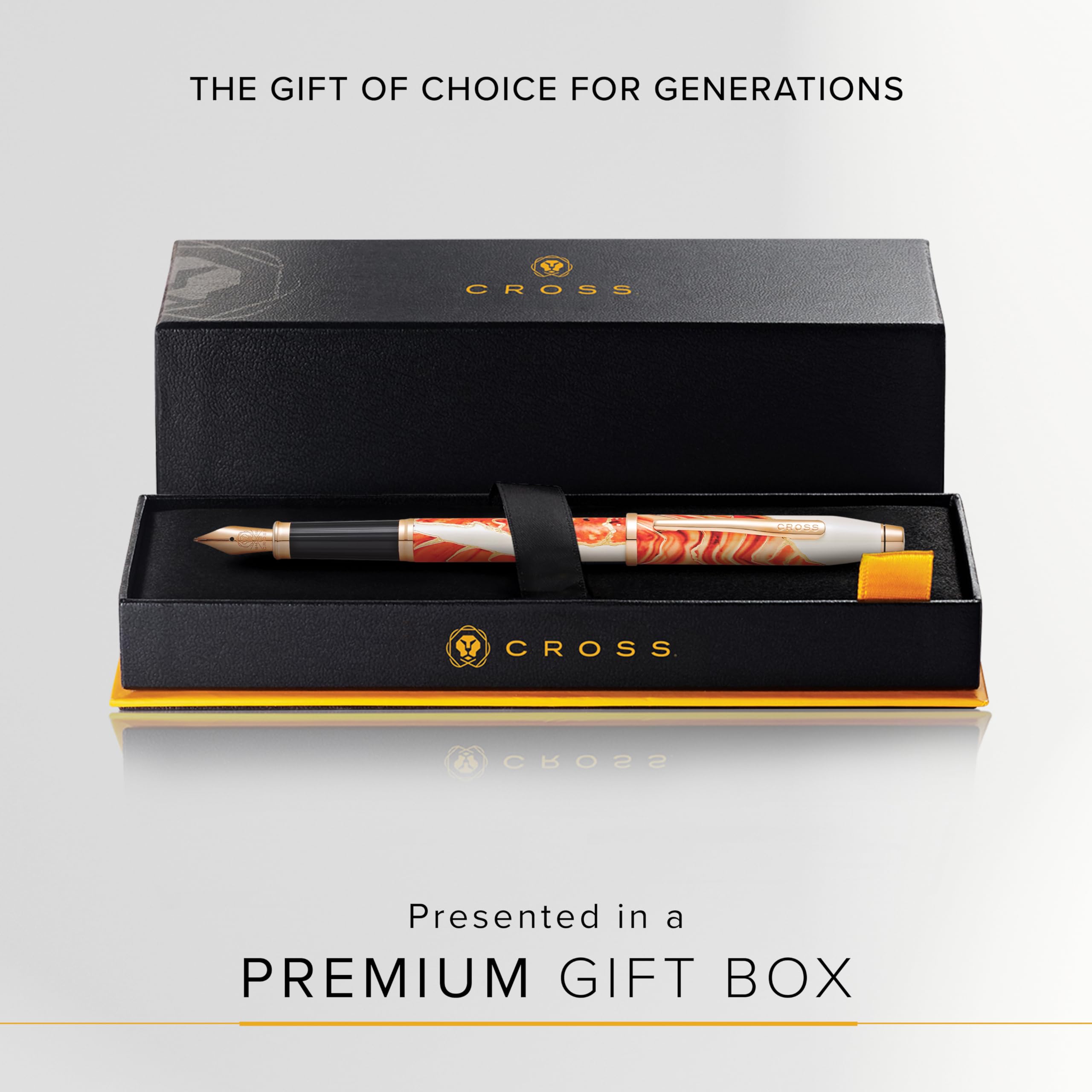 Premium Cross Wanderlust Refillable Fountain Pen with Fine Nib - Antelope Canyon Design | Luxury Writing Gift Set with Elegant Box | Perfect for Journaling, Calligraphy & Office Use