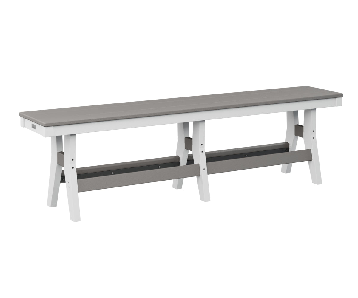 Berlin Gardens Harbor 66 Counter Height Dining Bench - Outdoor Bar Stool for Patio, Deck & Garden Use
