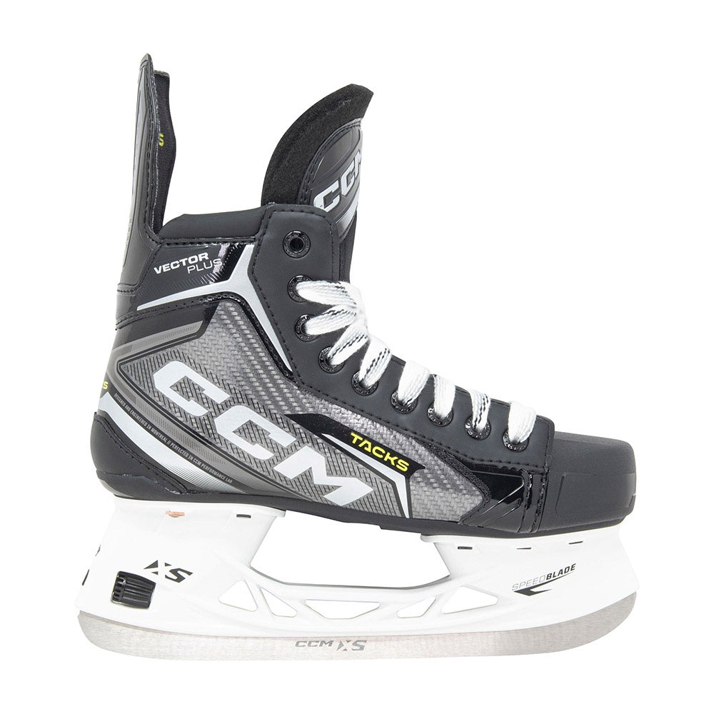 CCM Tacks Vector Plus 2024 Intermediate Ice Hockey Skates - Lightweight Performance Skates for Youth & Adult Players - Perfect for Rink Practice & Competitive Games