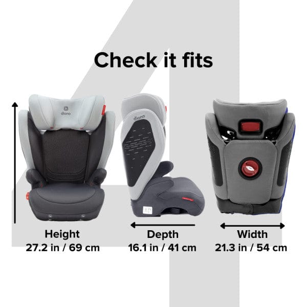 Diono Monterey 4 DXT Latch Booster Car Seat - High Back Booster for Kids 4-12 Years (Up to 120 lbs) | Side Impact Protection | Easy Installation | Perfect for School, Travel & Everyday Use