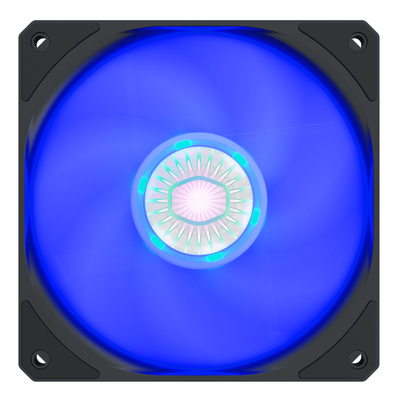 Cooler Master MFX B2DN 18NPB R1 CM SickleFlow 120 PWM Blue LED Fan - High Performance Cooling for PC Gaming, Case & CPU - 2 Year Warranty