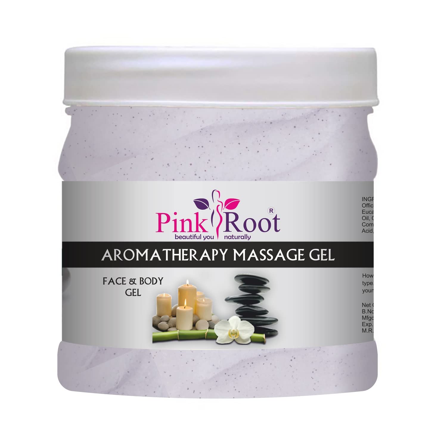 Pink Root Aromatherapy Gel 500ml & Sandalwood Turmeric Face Mask 500ml - Relaxing Spa Treatment for Skin Care & Stress Relief at Home