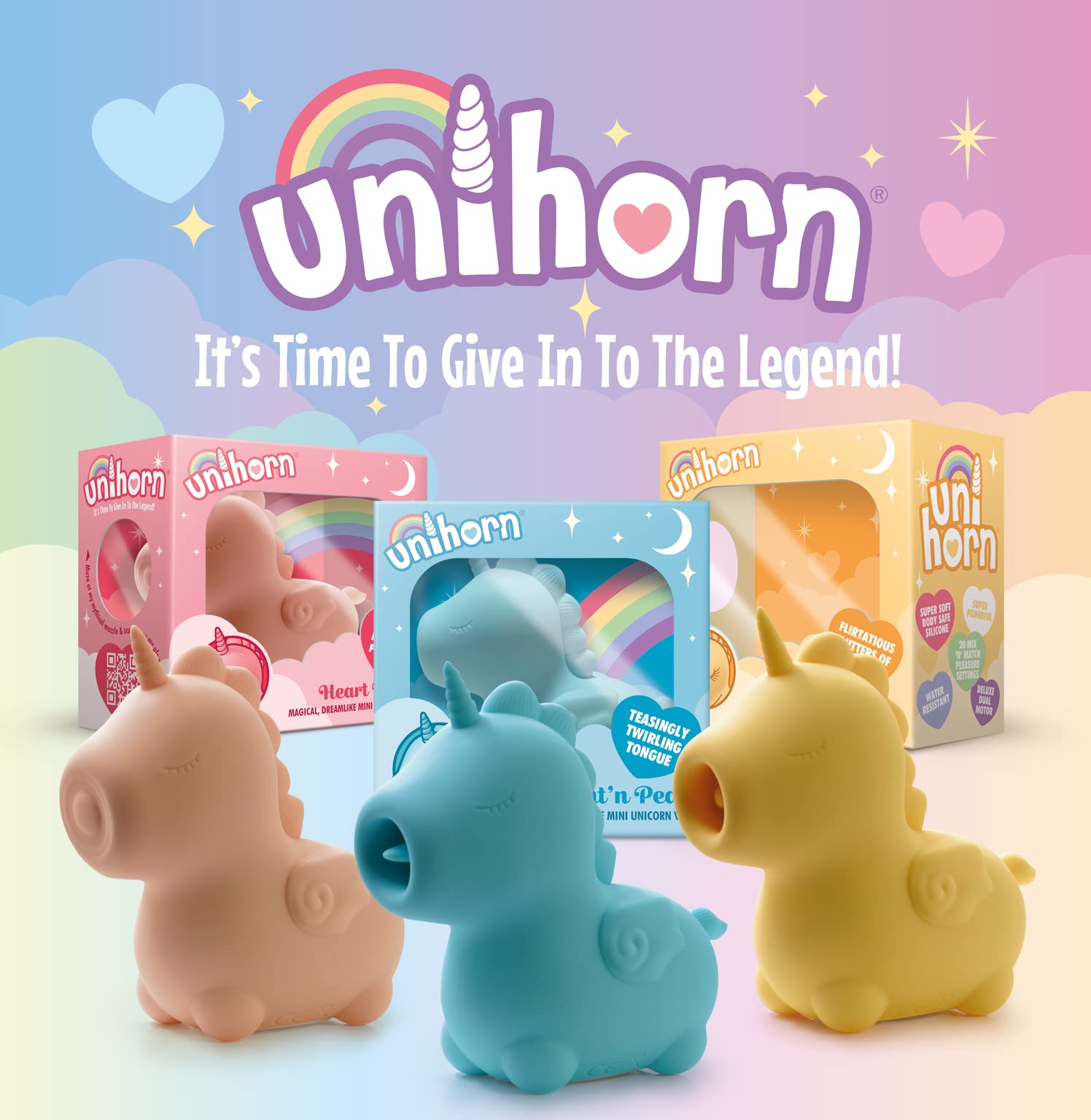 Unihorn Mount N’ Peak Mini Vibrator - Powerful Unicorn Vibrator for Women, Small & Cute Personal Massager - Perfect for Solo Play, Couples Fun & Sensual Gifts
