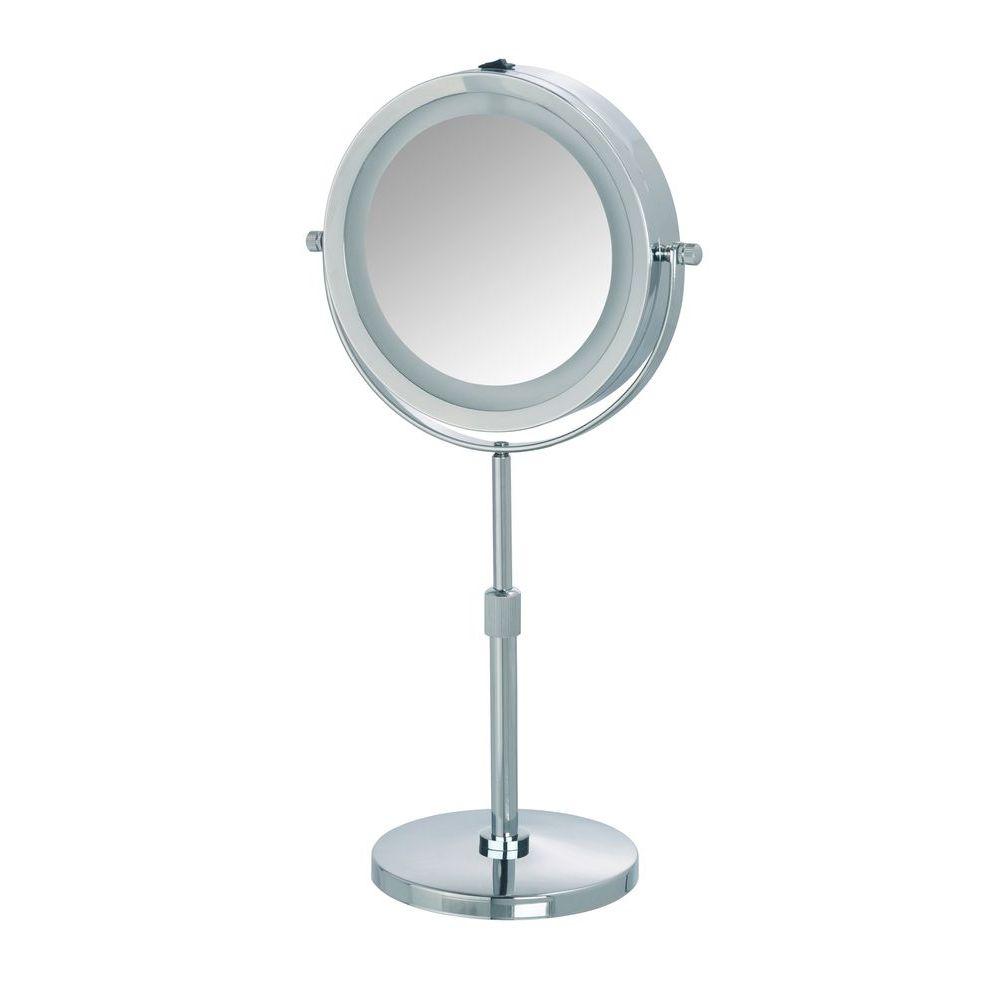 Lumi 5x Magnifying LED Vanity Mirror with Touch Control - Perfect for Makeup Application, Skincare Routine & Hair Styling at Home or Salon