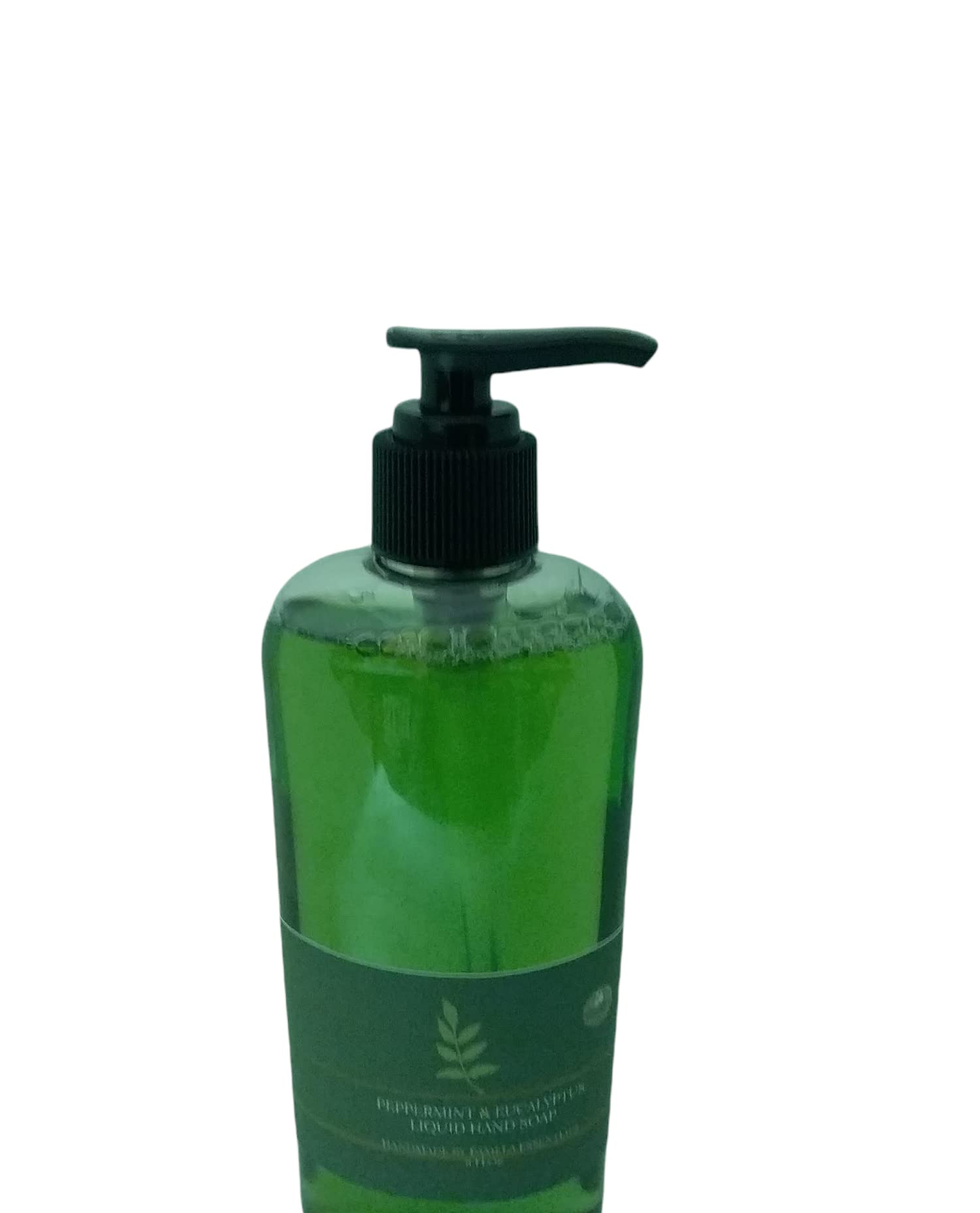 Natural Peppermint & Eucalyptus Handmade Liquid Soap - 8oz | Refreshing & Moisturizing Hand Wash for Kitchen, Bathroom & Office Use
