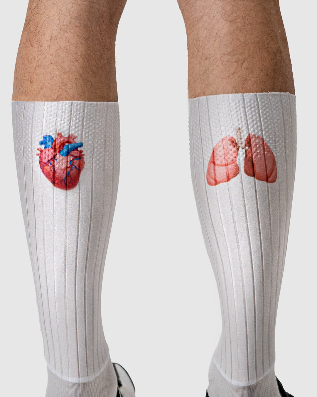 Heart & Lung Aero Socks - Breathable Compression Socks for Running, Cycling & Travel - Improve Circulation & Reduce Swelling - Perfect for Athletes & Frequent Flyers