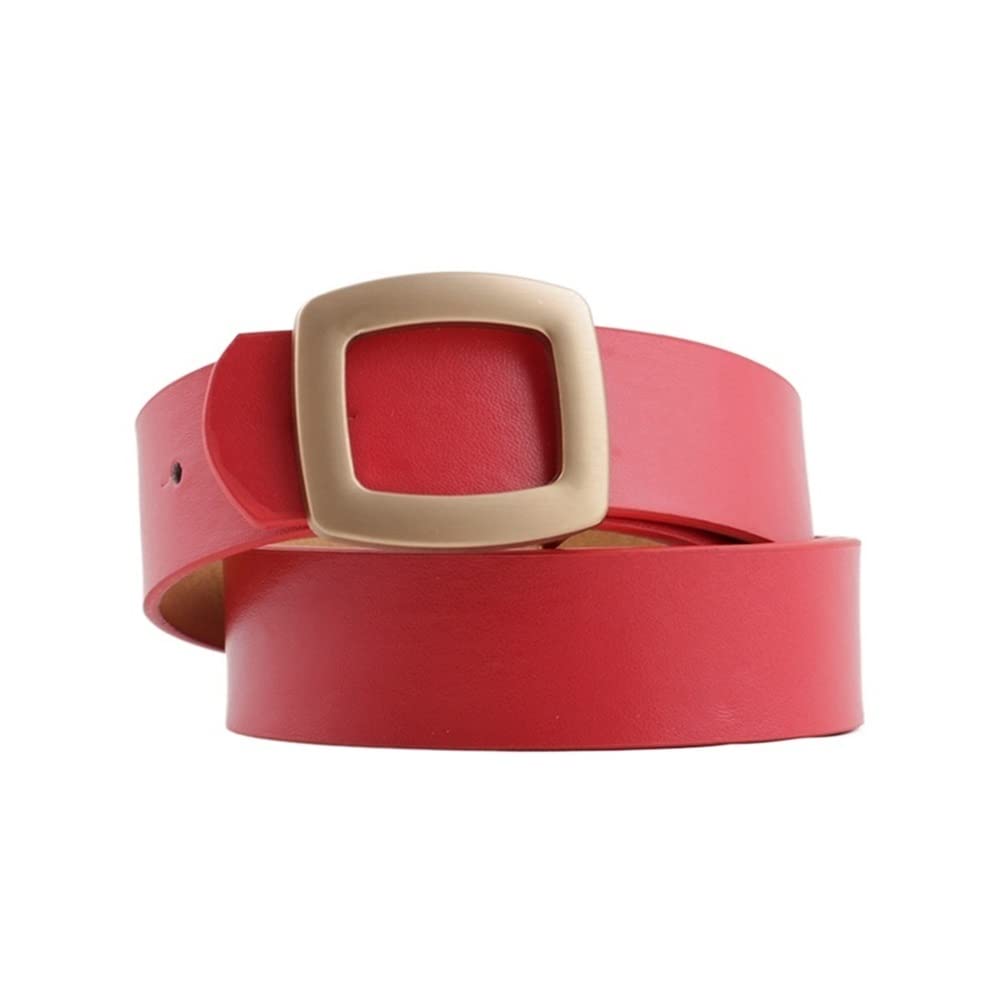 DEADZSW Women's Fashion Pin Buckle Leather Belt - Stylish Waist Belt for Jeans, Pants & Dresses | Perfect for Casual, Office & Evening Outfits