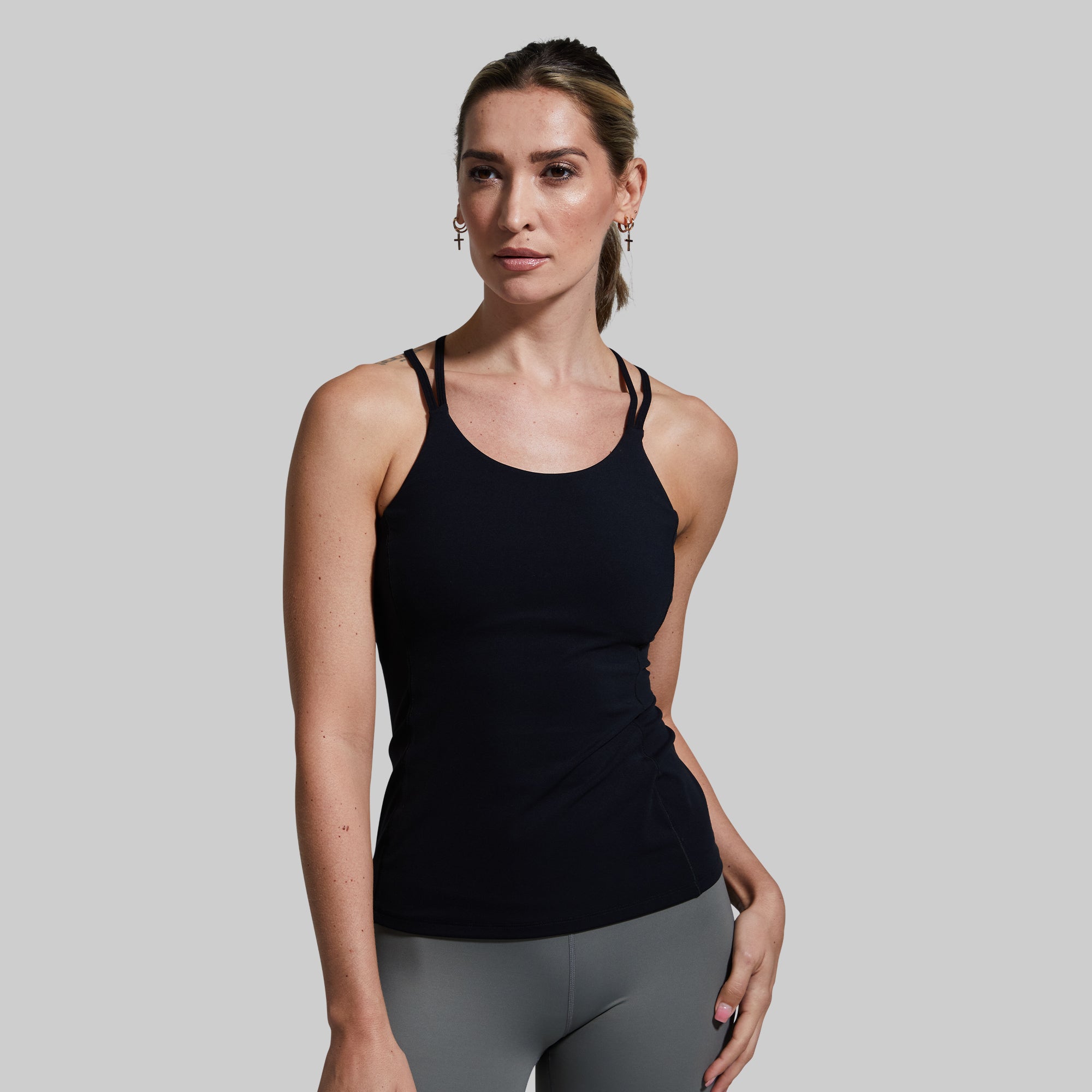 Effortless Tank Top for Women - Soft & Comfortable Black Staple Tee - Perfect for Casual Wear, Yoga, and Layering