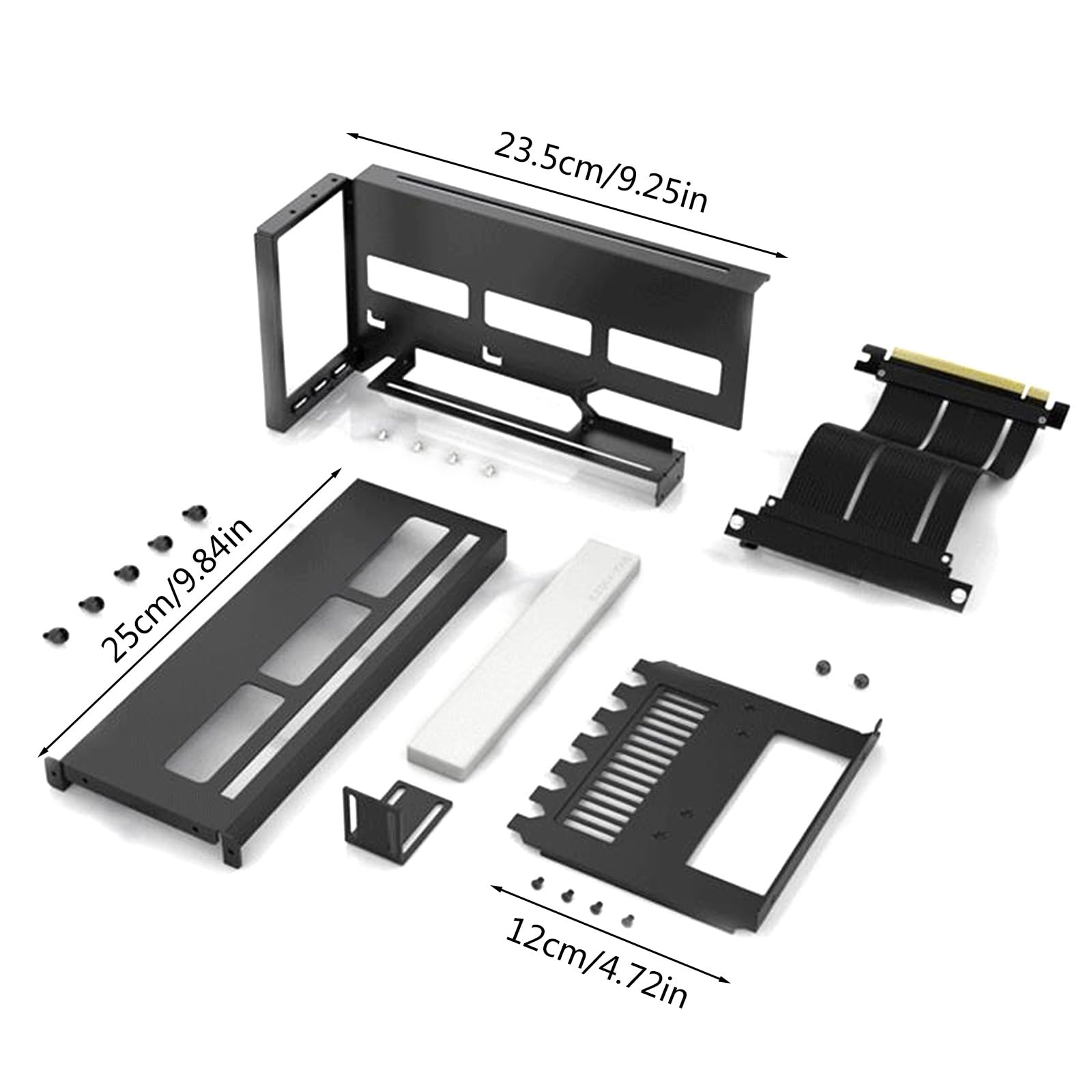 PCI-E X16 Vertical GPU Bracket - Graphics Card Holder & Extension for PC Gaming Rigs | Perfect for Custom PC Builds, Gaming Setups & Workstations
