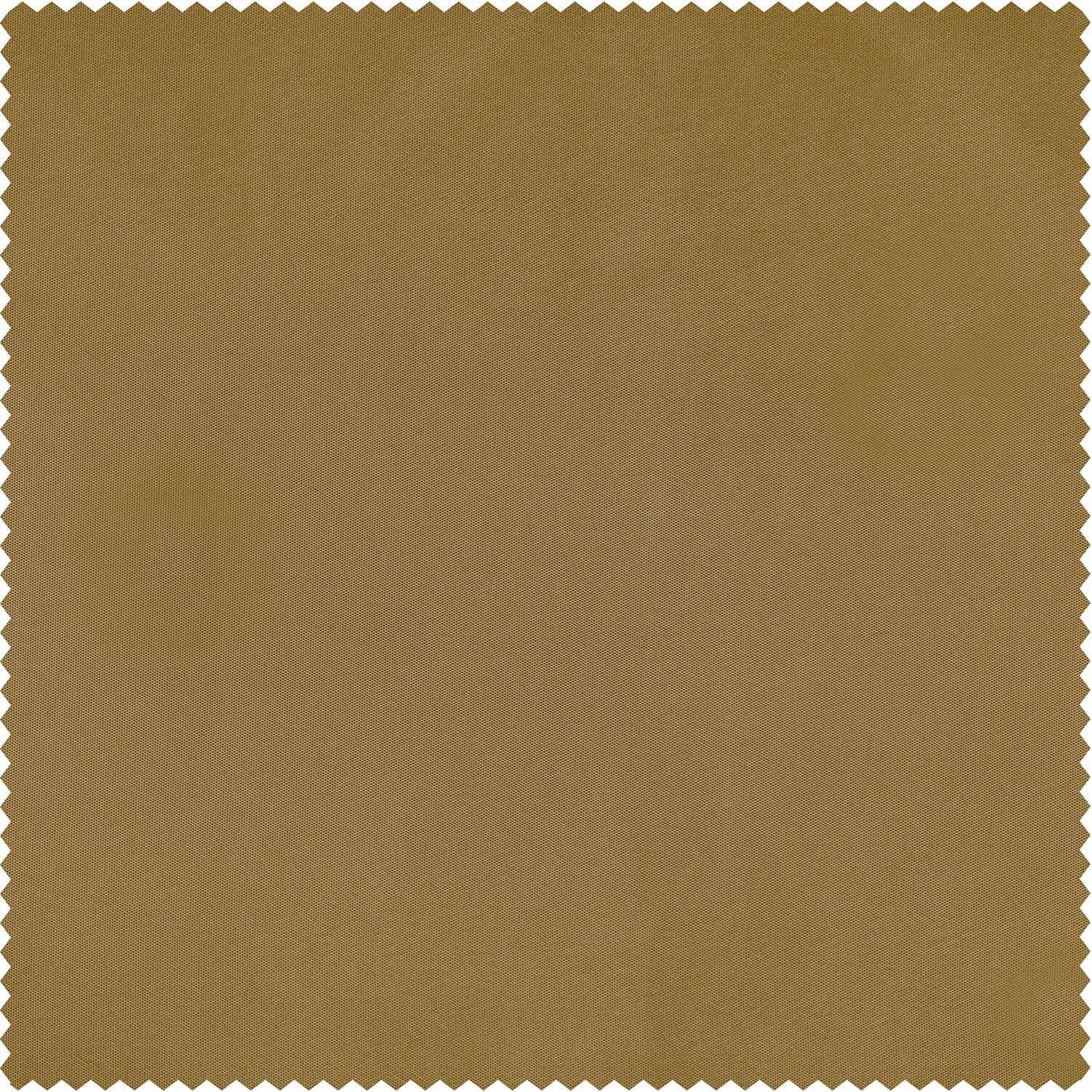 Golden Spice Faux Silk Taffeta Fabric Swatches - Premium Textile Samples for Fashion Design, Home Decor & DIY Craft Projects