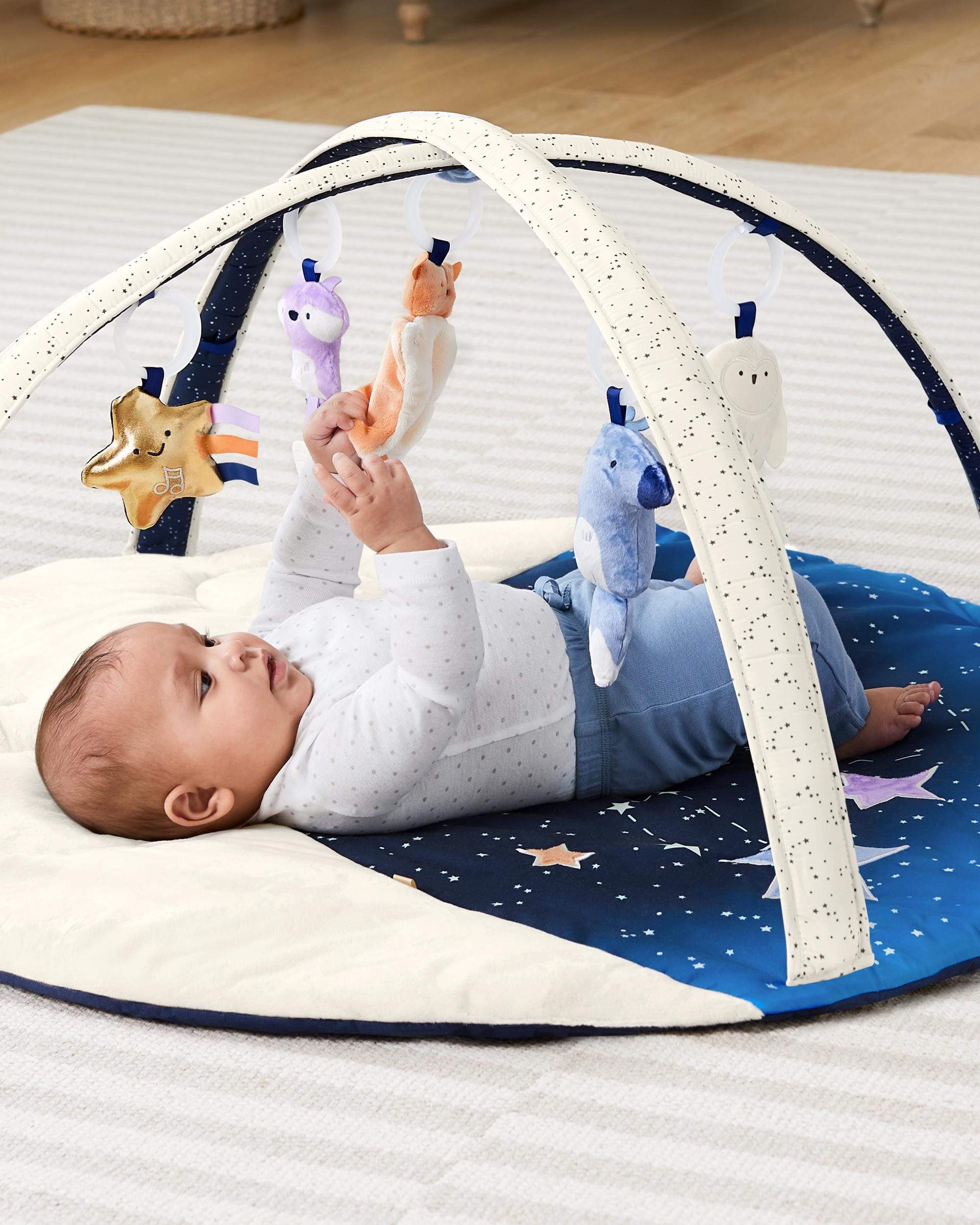Skip Hop Activity Gym for Babies - Interactive Playmat with Toys & Music for Tummy Time & Sensory Development - Perfect for Newborns & Infants