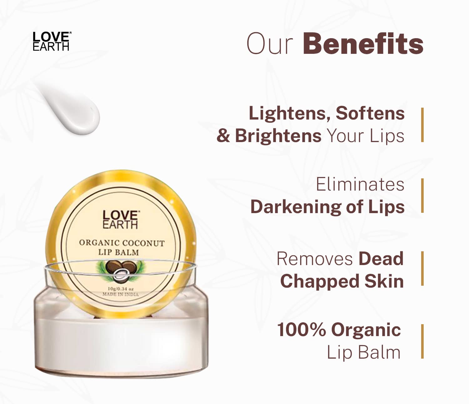 Love Earth Lip Saviour Kit - Hydrating & Moisturizing Lip Care with Beeswax & Cocoa Butter for Dry, Chapped Lips | Perfect for Winter Skincare & Daily Lip Protection