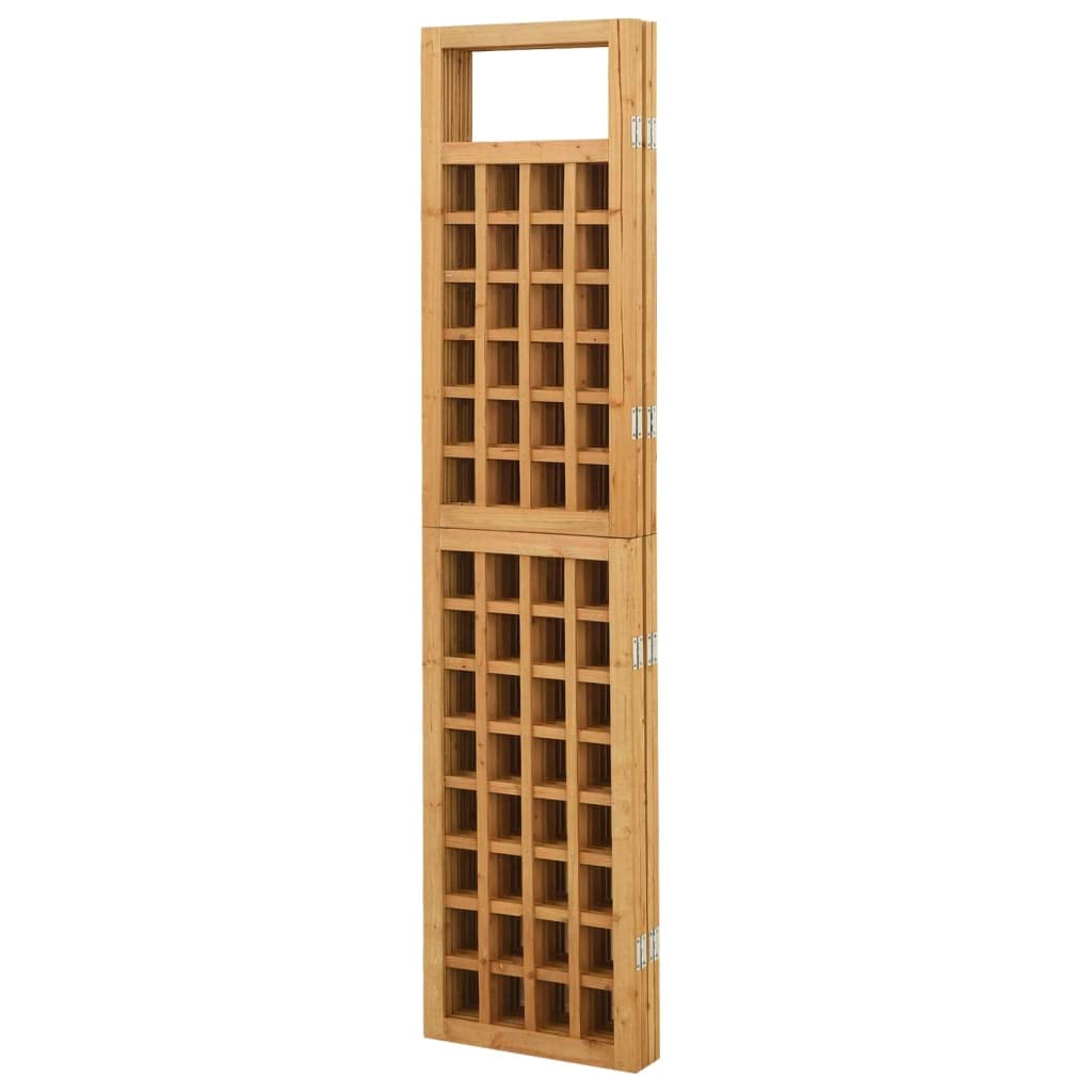 HURRISE Wood Room Divider Trellis - Foldable Space Saving Partition Screen for Home, Office & Garden | Perfect for Privacy, Decor & Plant Support