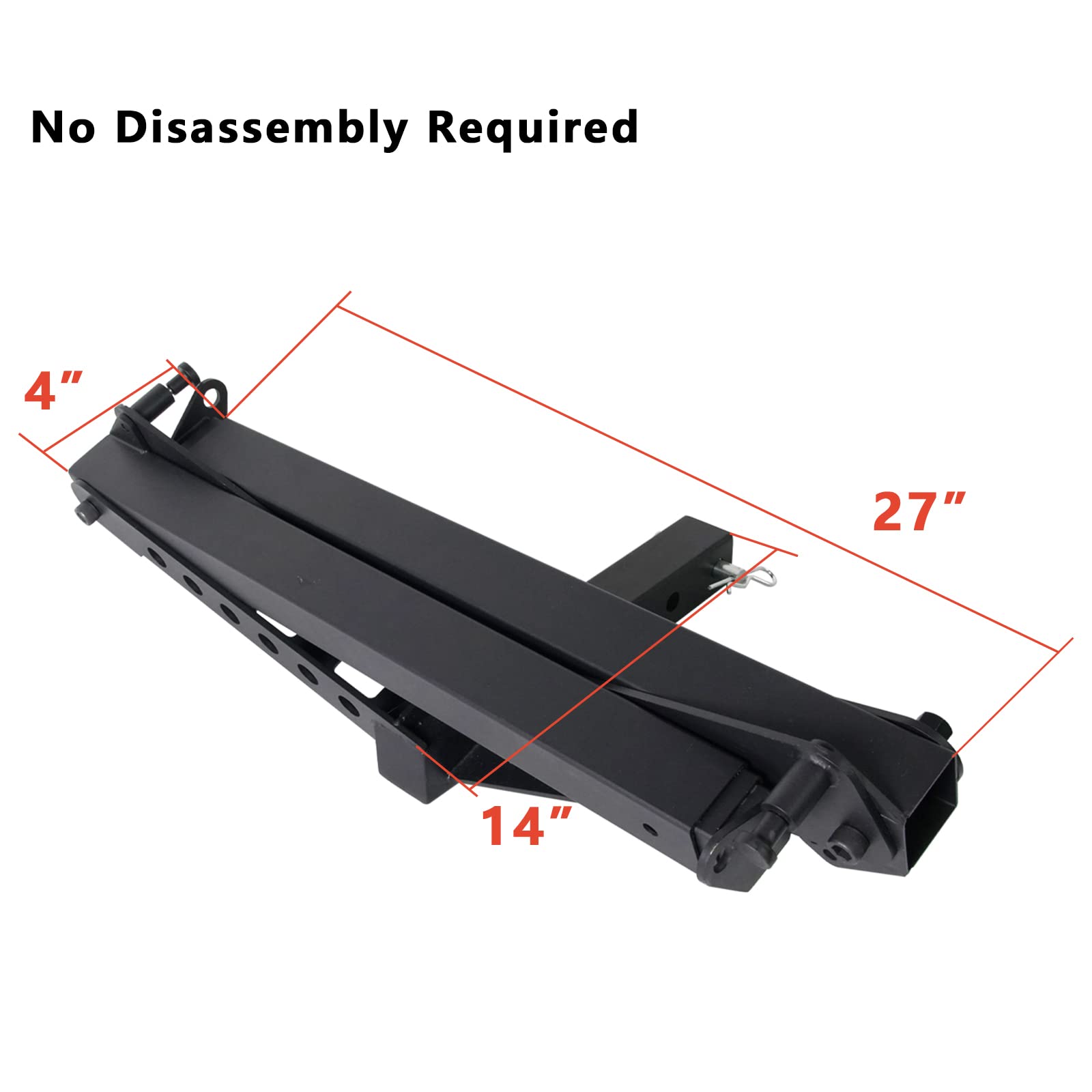 Portable Hammock Hitch Stand Mount - One Piece Design with Parachute Bed for Jeep & Pickup Trucks | Easy Installation | Perfect for Camping, Tailgating & Outdoor Adventures