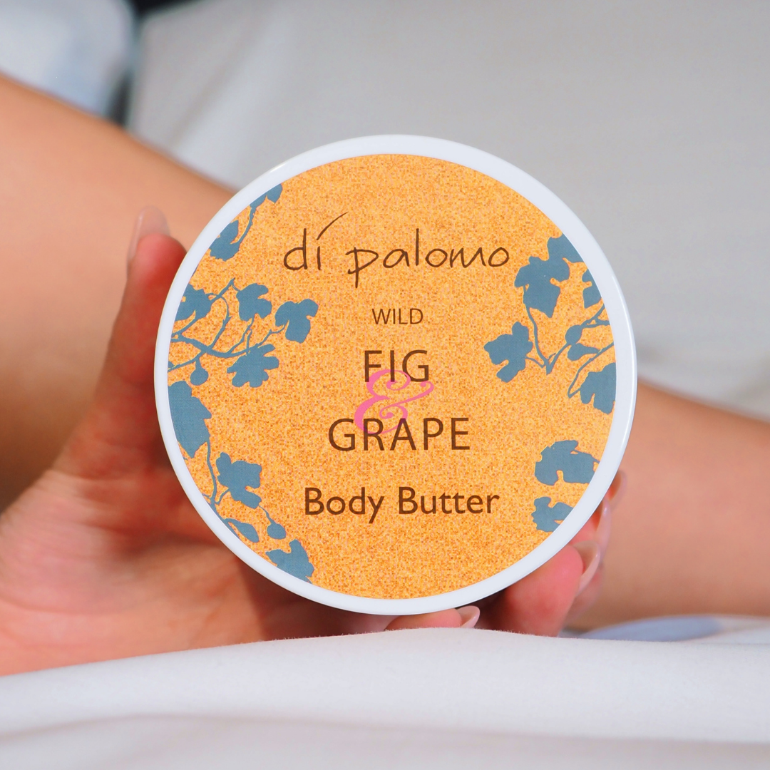 Di Palomo Wild Fig & Grape Body Butter 200ml - Ultra Hydrating & Nourishing Cream for Dry Skin | Perfect for Daily Moisturizing, Spa Days & Gift Giving