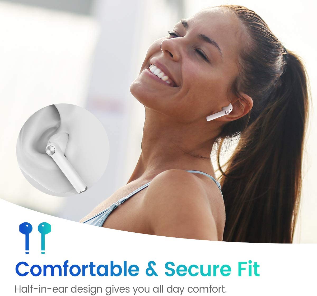 MIFA X17 True Wireless Bluetooth Earbuds - Noise Cancelling, 30H Playtime, IPX7 Waterproof - Perfect for Gym, Running, Travel & Work