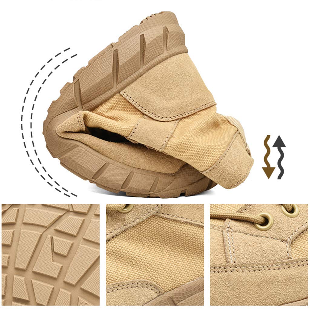 Men's & Women's Tactical Hiking Boots - Army Combat Military Patrol Work Boots - Durable Lace-Up Unisex Cadet Boots for Outdoor Adventures, Hiking & Work Safety