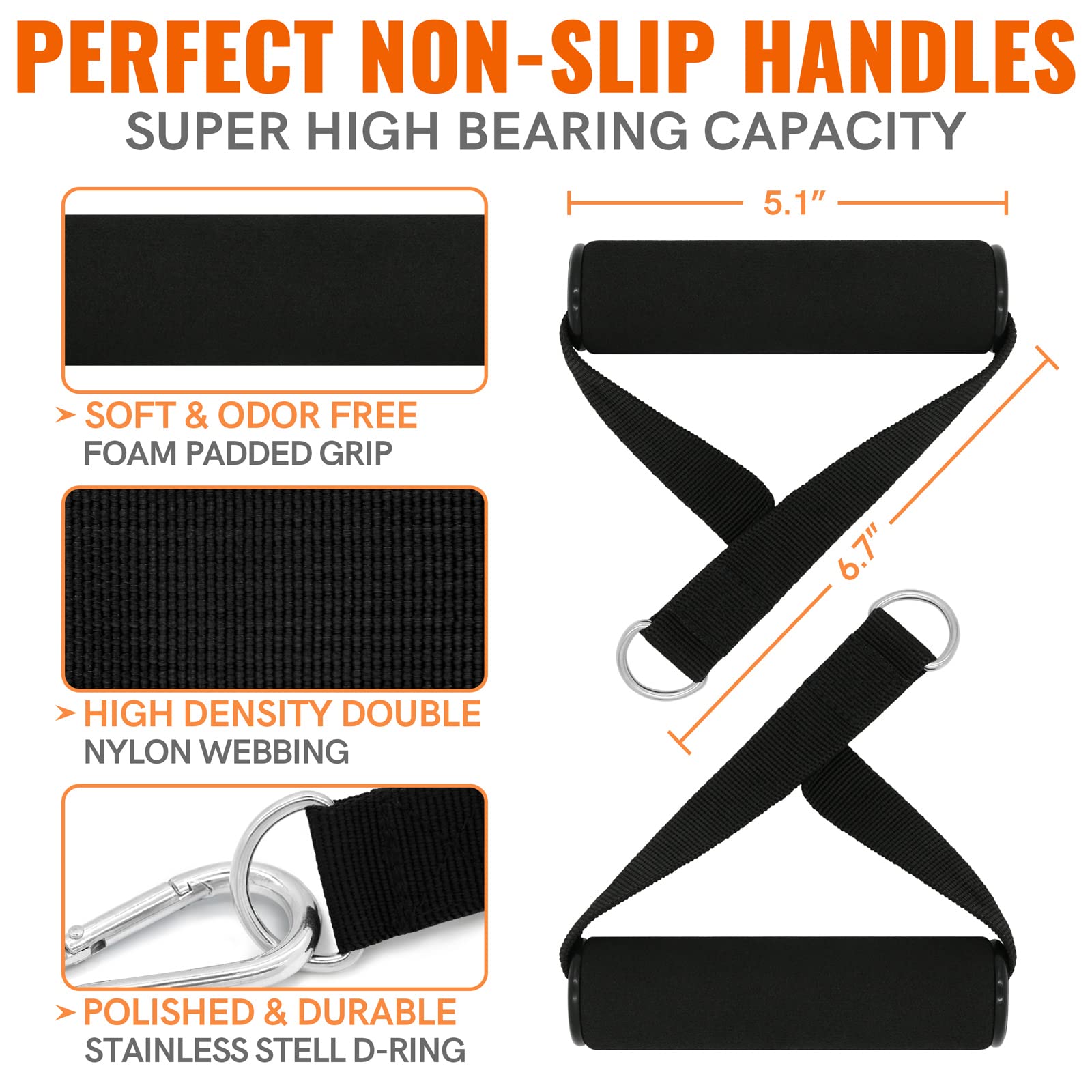 Aihoye Resistance Bands Set for Home Workouts - 5-Piece Exercise Bands with Door Anchor, Handles & Carry Bag | Strength Training, Physical Therapy, Yoga & Fitness for Men & Women