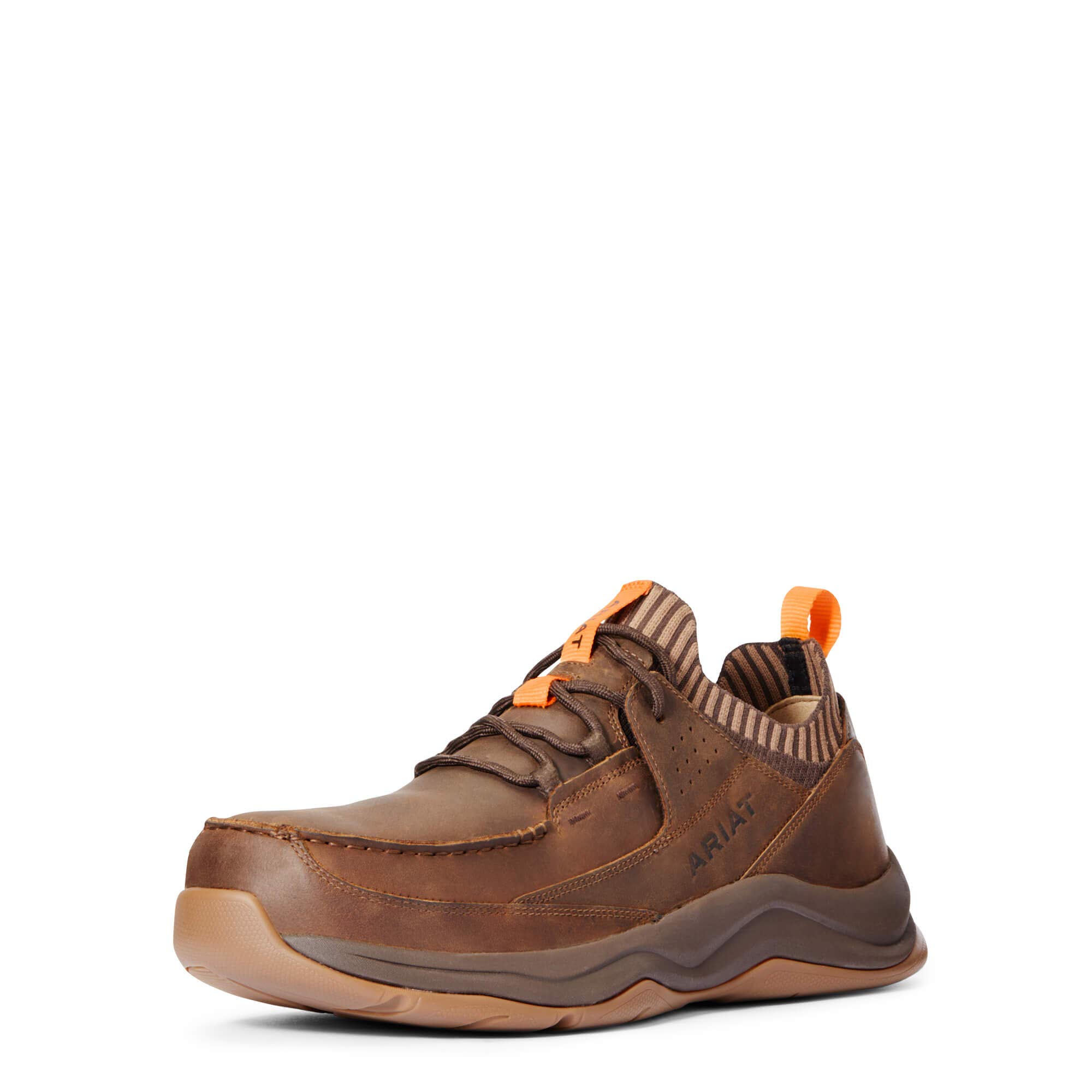 ARIAT Men's Mile Composite Toe Work Boot - Western Style Safety Shoes for Construction & Ranch Work - Durable Steel-Free Work Boots for Outdoor Jobs