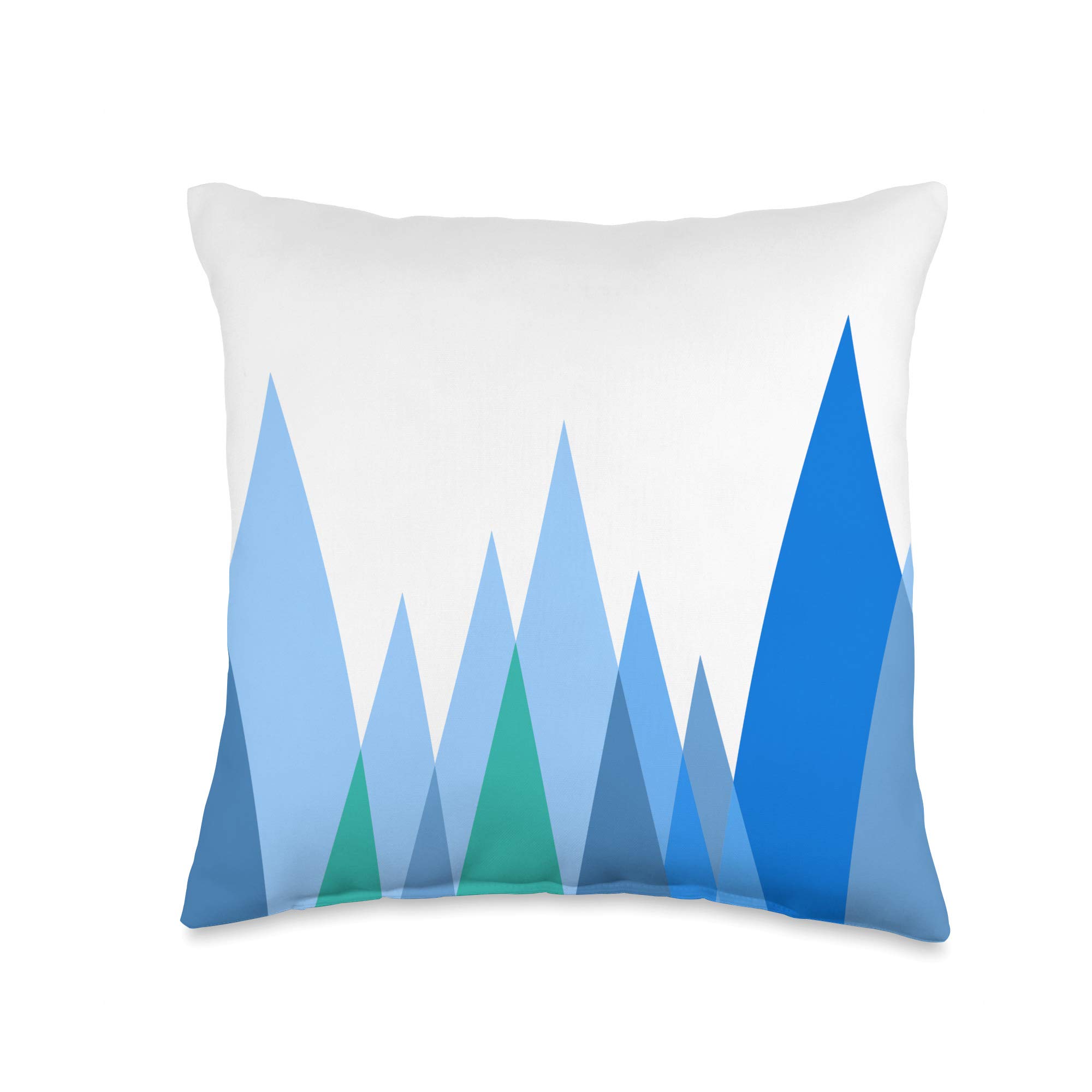 Camping Throw Pillows 16x16 - Geometric Nature Forest Triangle Design Outdoor Decor, Perfect Camper Gifts for Women & Travel Enthusiasts - Great for RV, Cabin, Tent Camping & Home Decor