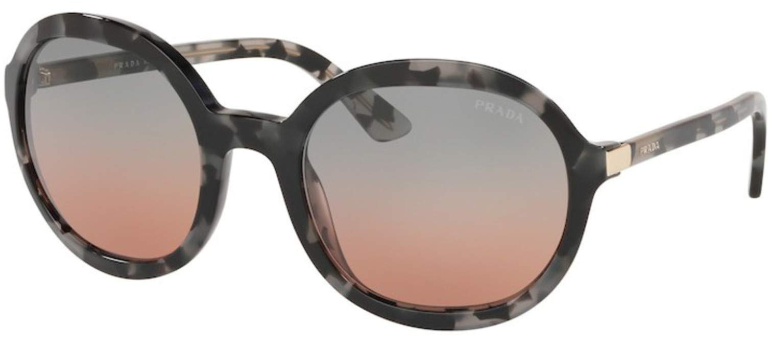 Prada PR 09VSF Women's Fashion Sunglasses - Grey Havana/Gradient Light Brown/Gradient Light Blue - 58mm UV Protection - Perfect for Beach, Driving & Outdoor Activities