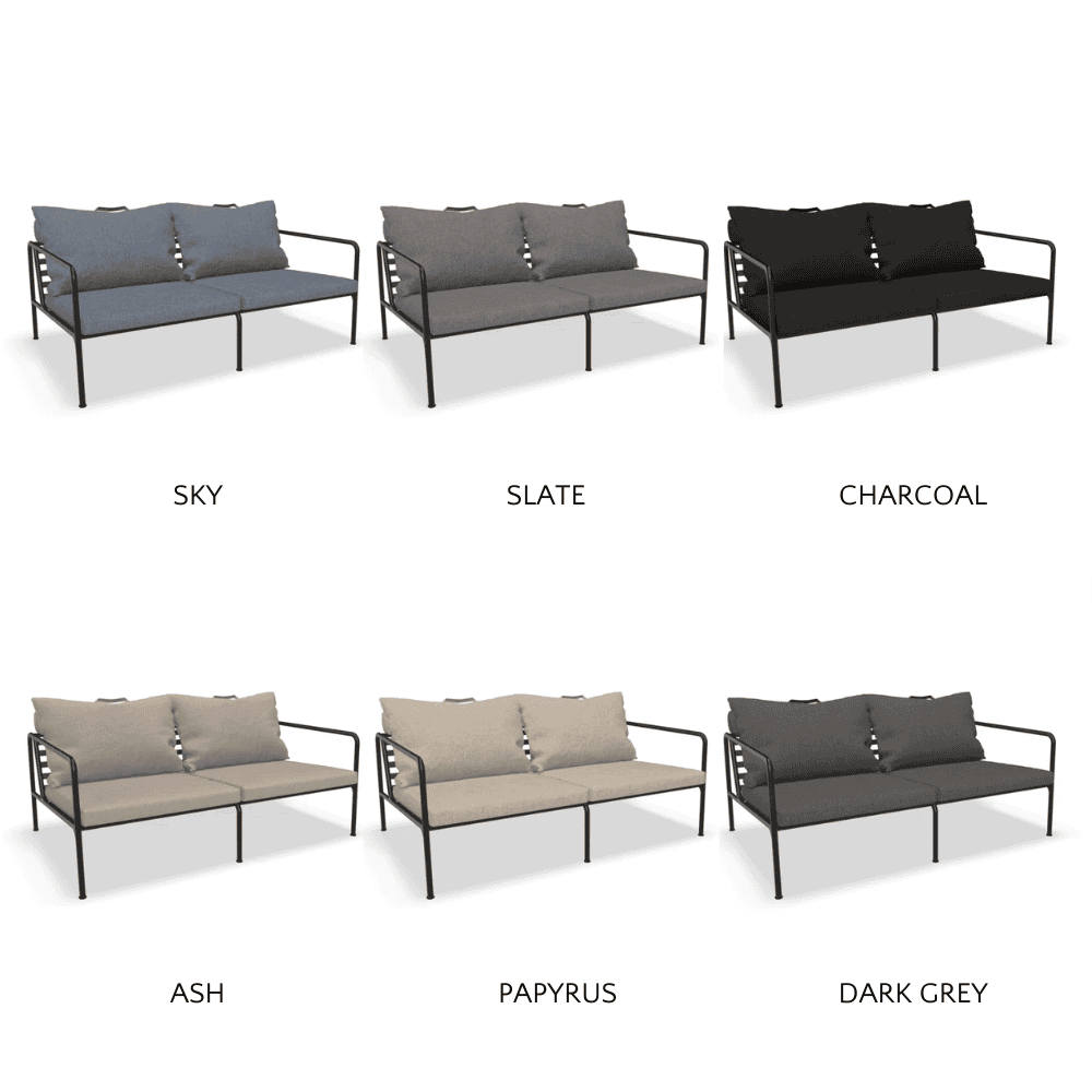 AVON Outdoor Lounge 2-Seater Sofa Set - Waterproof Patio Furniture for Garden, Poolside & Backyard Relaxation