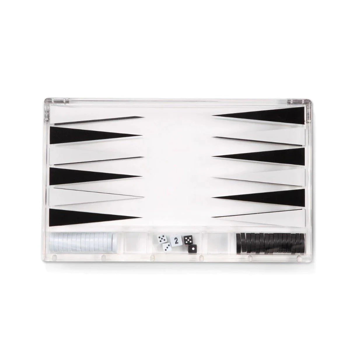 Premium Acrylic Backgammon Set - Classic Board Game for Adults & Families - Perfect for Game Nights, Travel, and Gifts