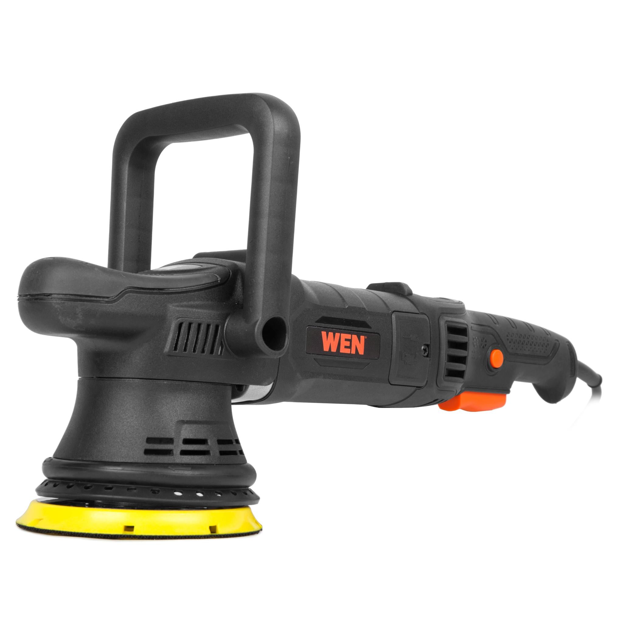 WEN AA6158 5-Inch 8-Amp Dual Action Polisher - Professional Car Buffer with Paddle Switch, 15mm Throw & LED Display - Perfect for Auto Detailing, Paint Correction & Waxing