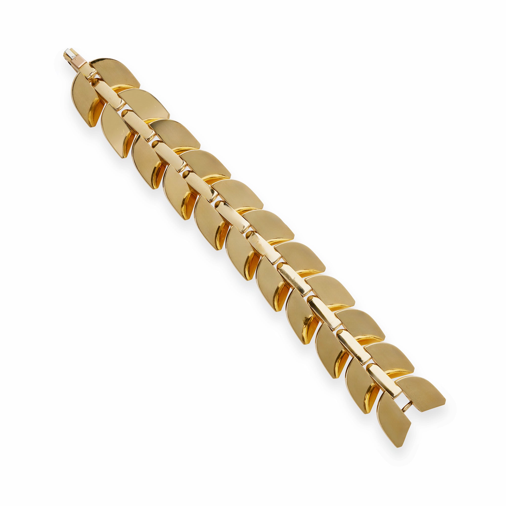 Boucheron Paris 18K Gold Palmettes Bracelet - Luxury Gold Jewelry for Women, Elegant Gift for Anniversary & Special Occasions