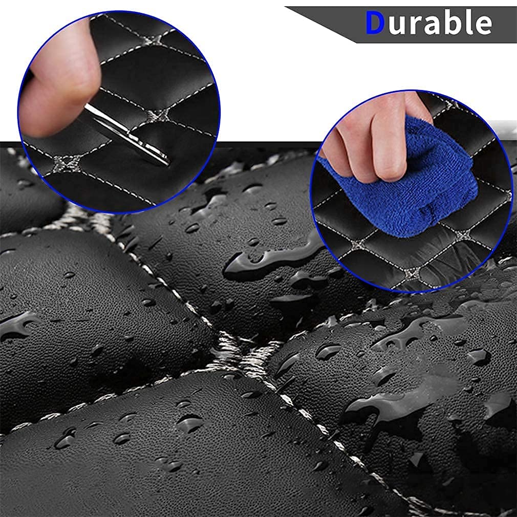 Premium Waterproof Car Floor Mats for Mercedes CLK 2004-2006 - Luxury Leather All-Weather Protection Floor Liners with Full Coverage (Gray) - Perfect for Daily Commuting, Road Trips & Winter Protection - Ideal for Family Cars, Off-Road Adventures and Snowy Conditions - Great for Rainy Days, Muddy Trails, and Spill Protection