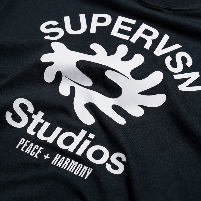 Supervsn Freeform Tee - Premium Black Cotton T-Shirt for Men | Streetwear & Casual Everyday Wear