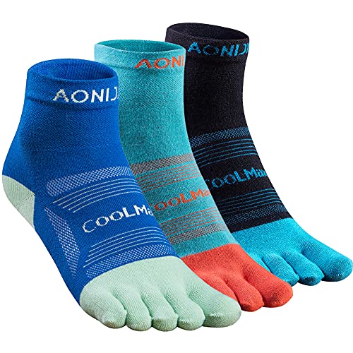 E4802# 3 Pairs/Black, Lake Blue, Blue