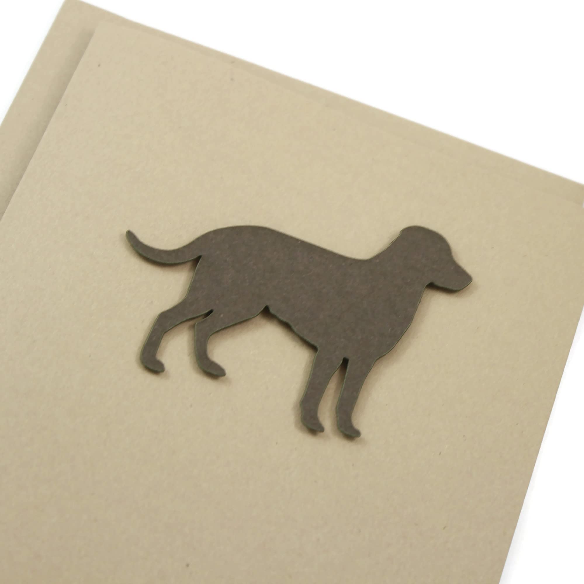 Labrador Retriever Blank Greeting Card - 25 Dog Breed Colors | Single Card or 10-Pack Set | Perfect for Birthdays, Thank You Notes & Pet Lovers