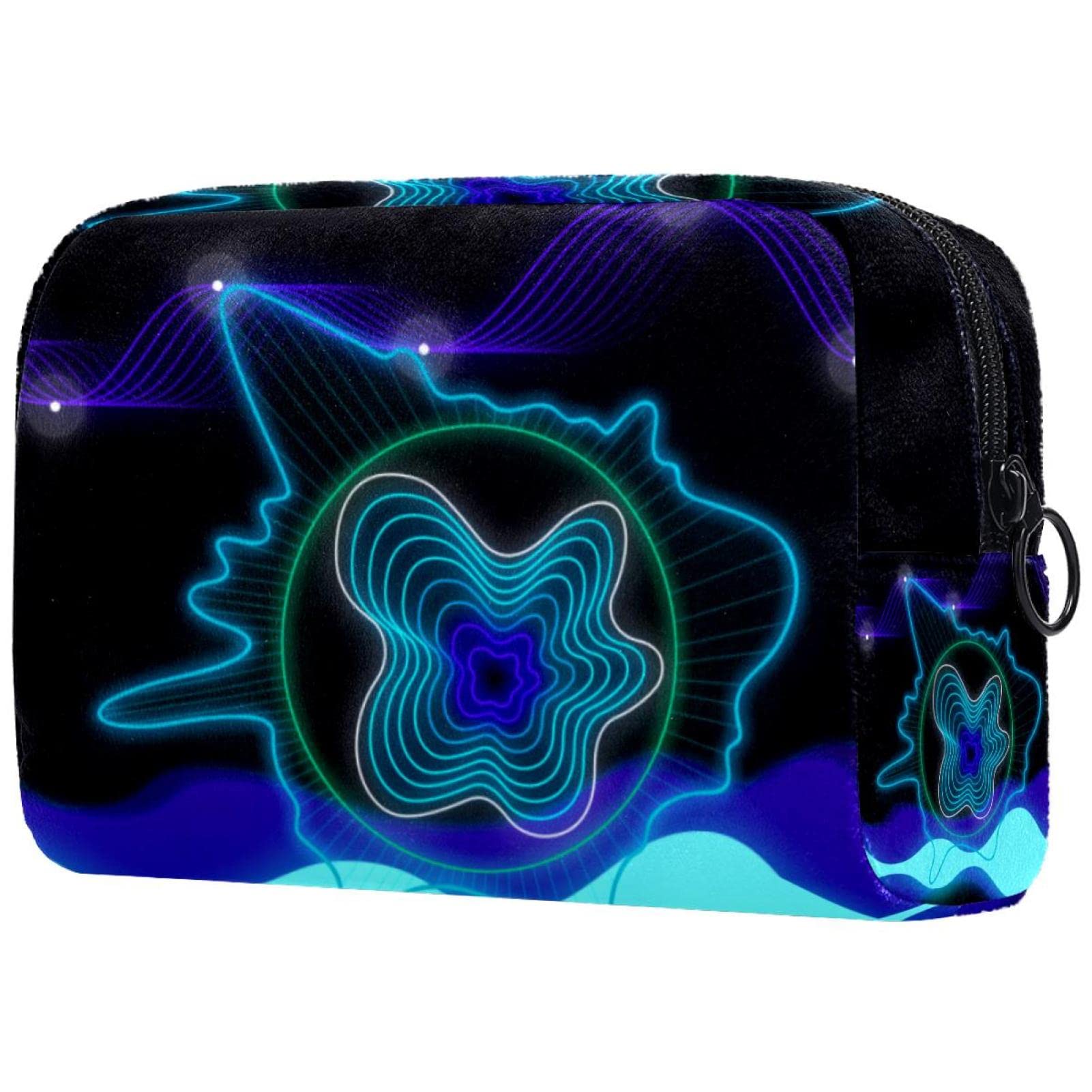 Colorful Pattern Makeup Bag - Large Waterproof Travel Cosmetic Organizer with Zipper for Women & Girls | Perfect for Travel, Gym, and Daily Essentials Storage