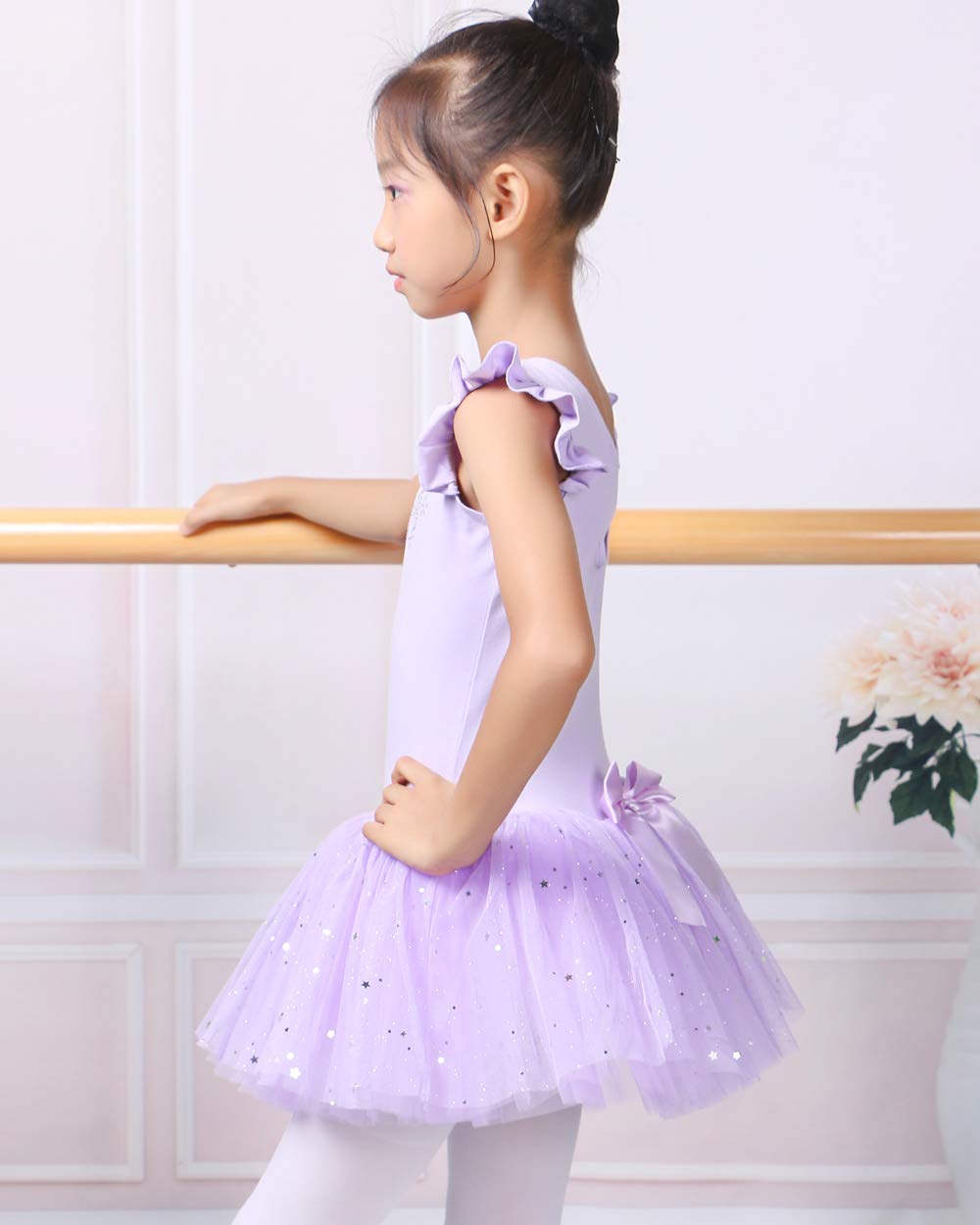 BAOHULU Girls Ballet Leotard with Full Skirt Tutu Dress - Dancewear for Ballet, Recital & Party Costume - Perfect for Performances, Dance Classes & Birthday Parties
