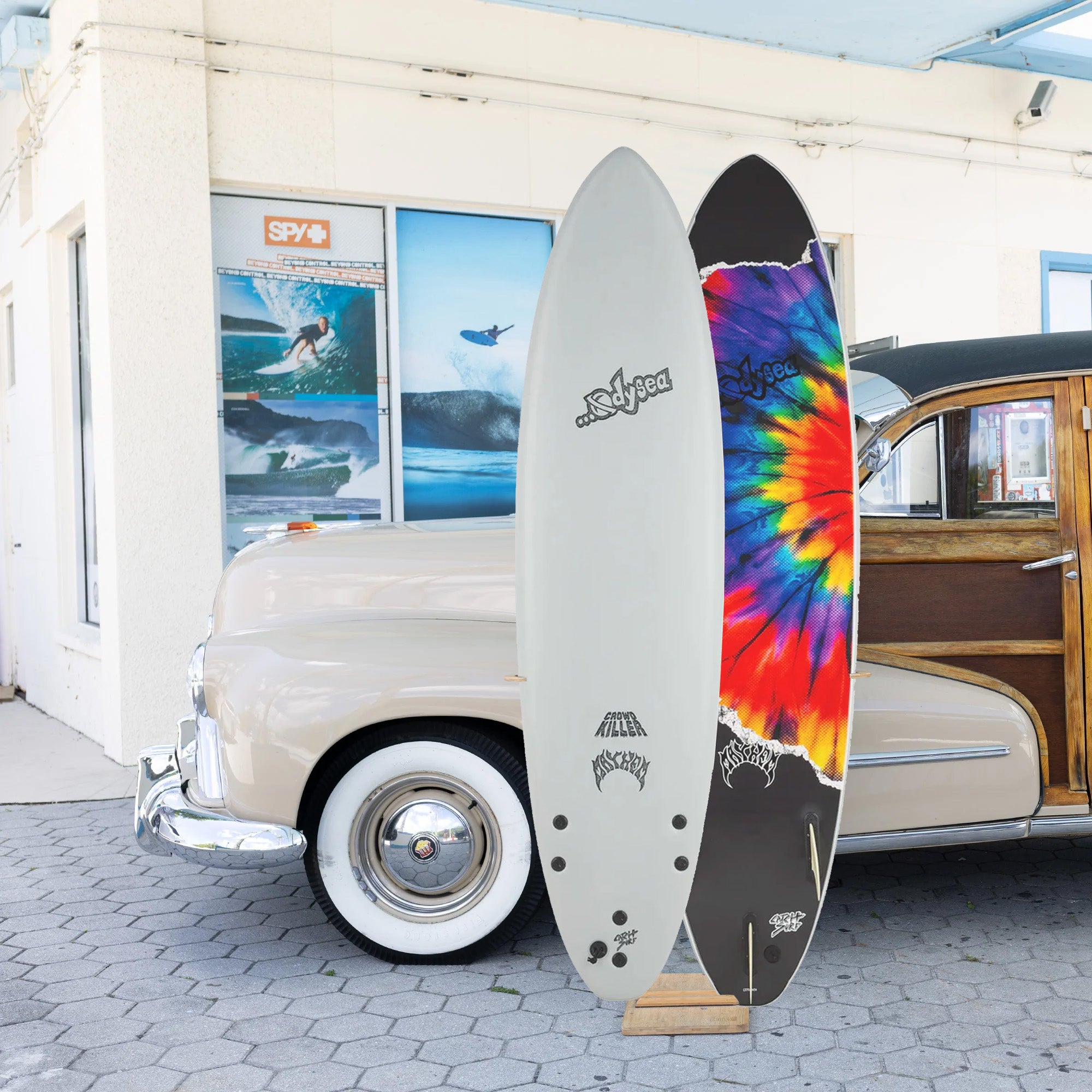 Catch Surf Odysea X Lost Crowd Killer 6'8 Soft Top Surfboard - Grey | Durable & Lightweight Foam Surfboard for Beginners & Intermediate Surfers | Perfect for Beach Waves & Small Surf Conditions