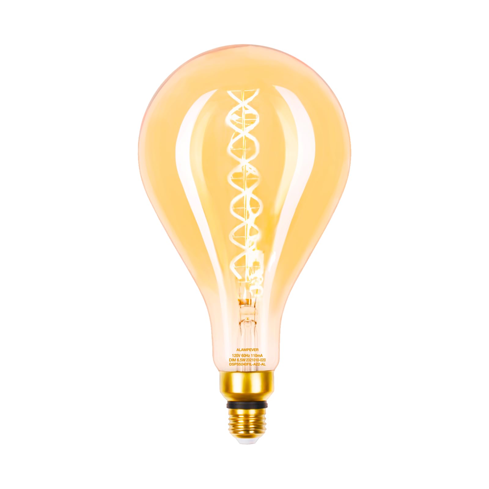 ALAMPEVER Vintage LED Edison Bulbs - Dimmable 7W (60W Equivalent) Warm White 2200K Light Bulb with E26 Base - Perfect for Restaurants, Cafes, Home Decor & Industrial Style Lighting