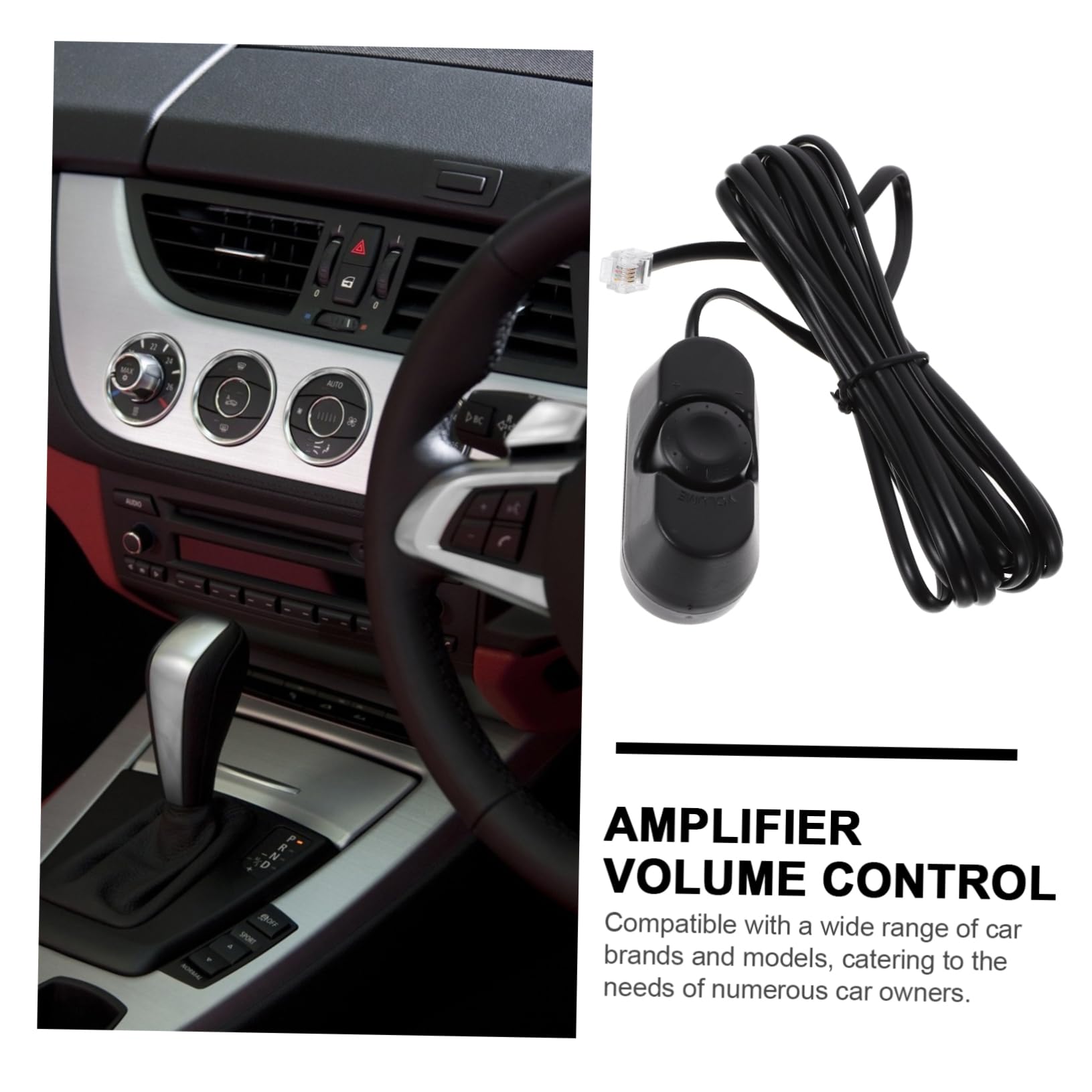 Universal Car Subwoofer Bass Remote Control Knob - Amplifier Volume Adjuster for Enhanced Audio Experience | Perfect for Car Audio Systems, Home Theaters & DIY Installations