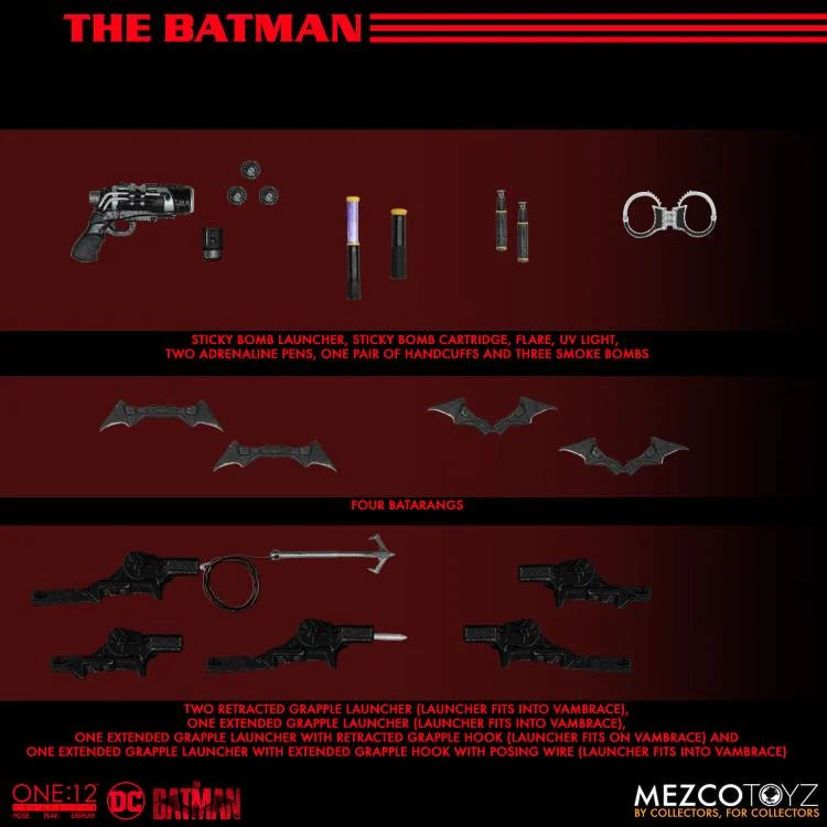 The Batman One:12 Collective Action Figure - Premium DC Comics Collectible for Display & Play - Perfect for Fans, Collectors & Gift Giving